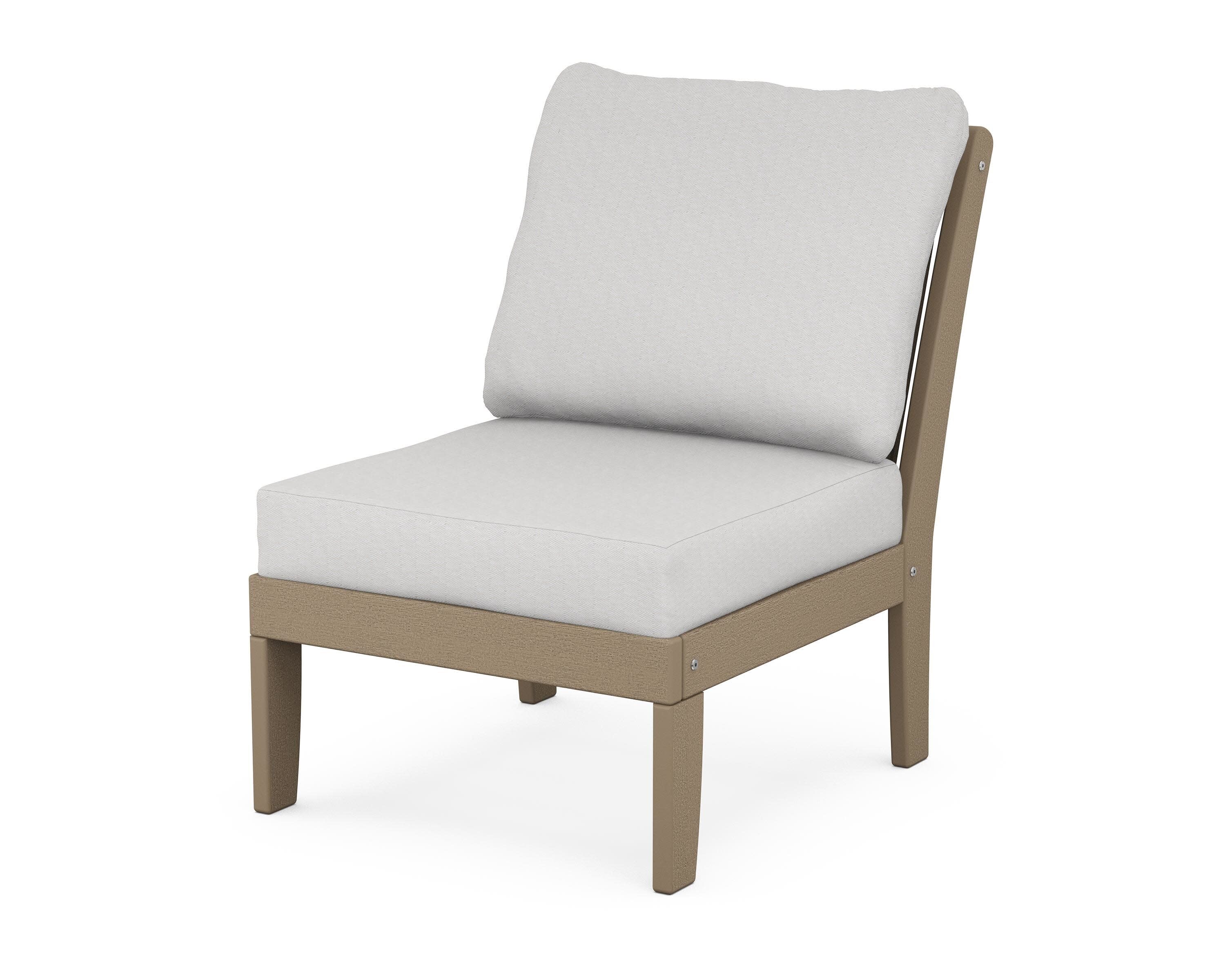 Braxton Modular Armless Chair in Vintage Sahara / Diamond in the Rough