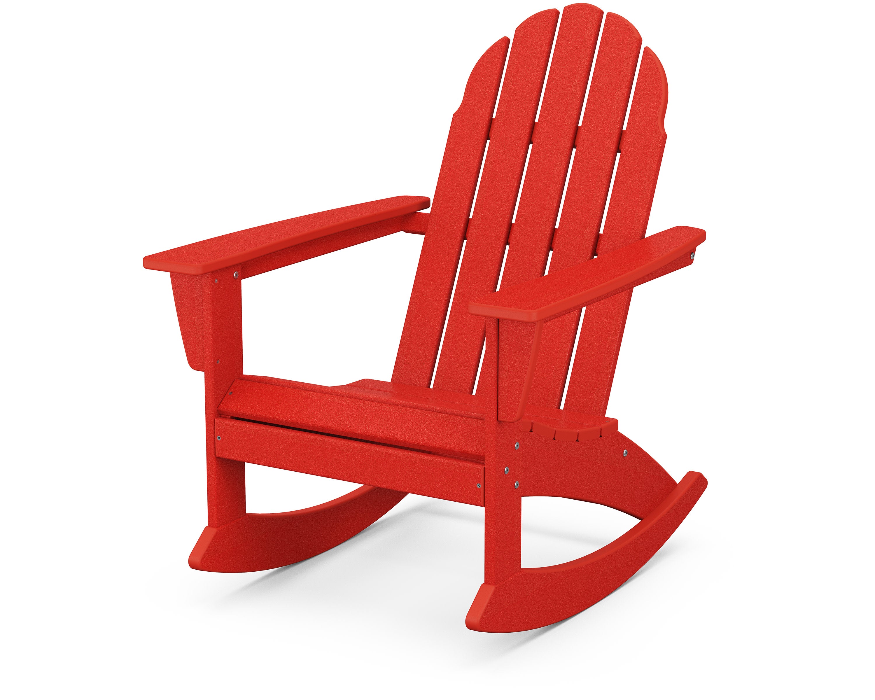 Vineyard Adirondack Rocking Chair in Sunset Red
