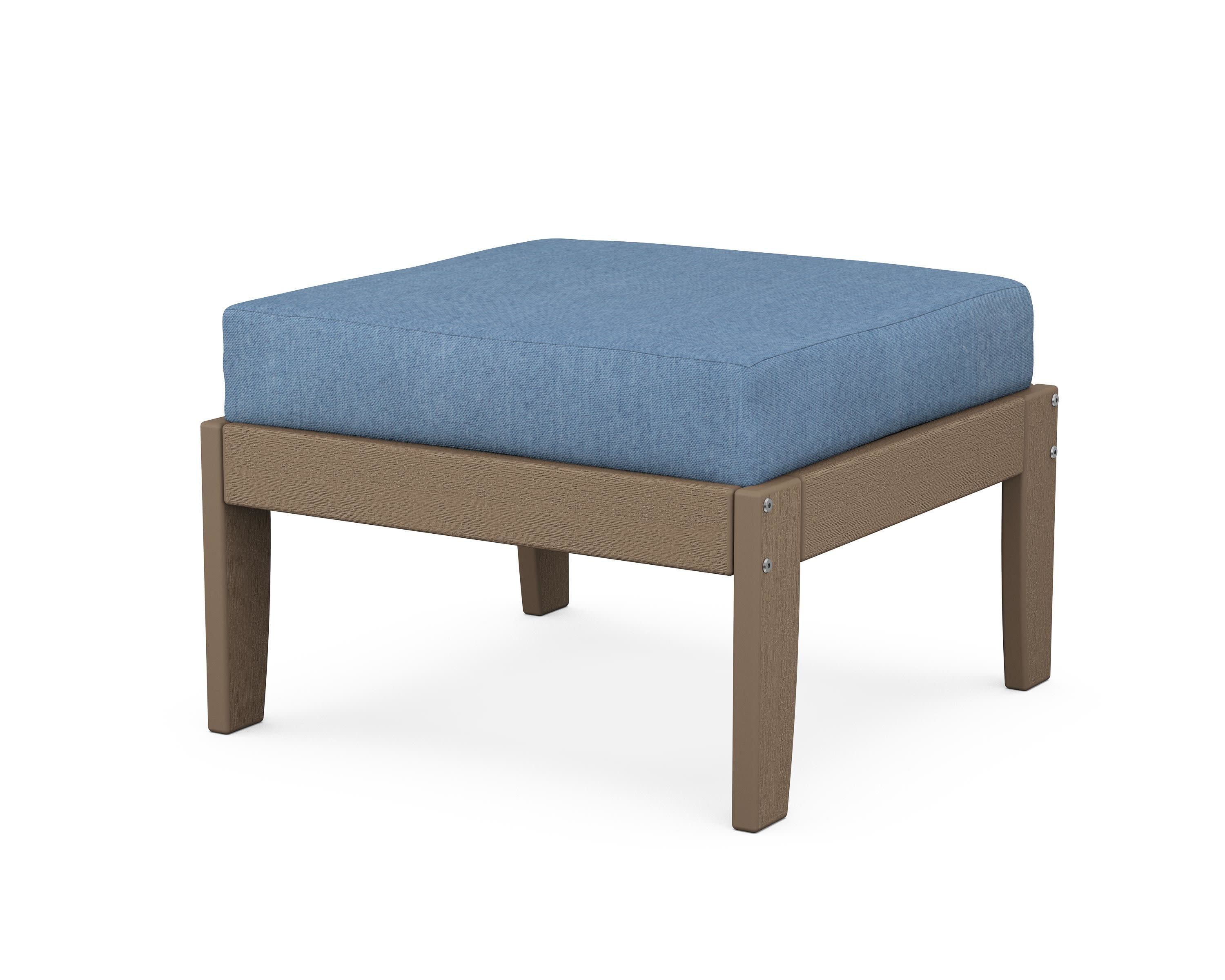 Modular Ottoman - Classic in Vintage Sahara / Sky Blue