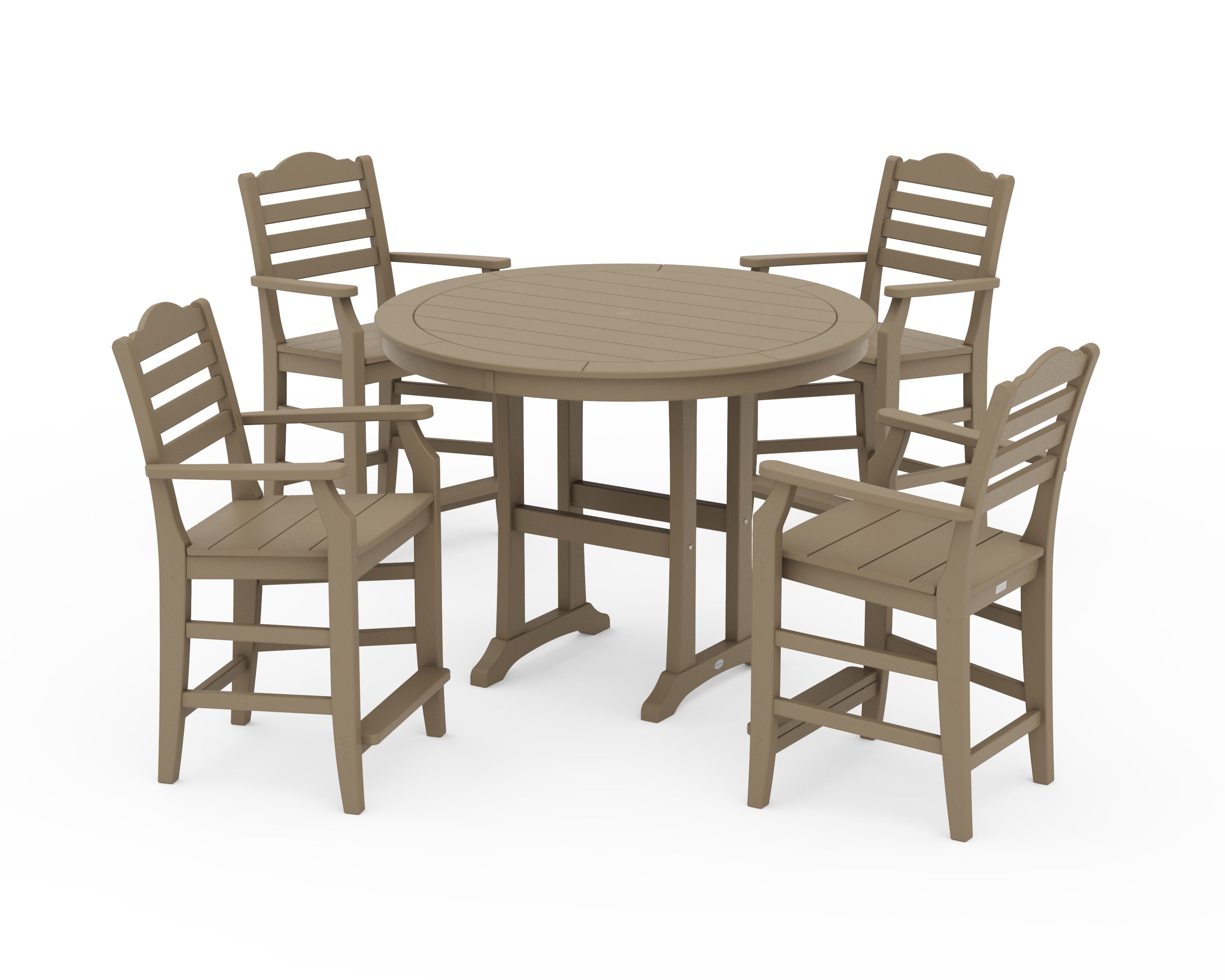 Savannah 5-Piece Round Counter Set in Vintage Sahara