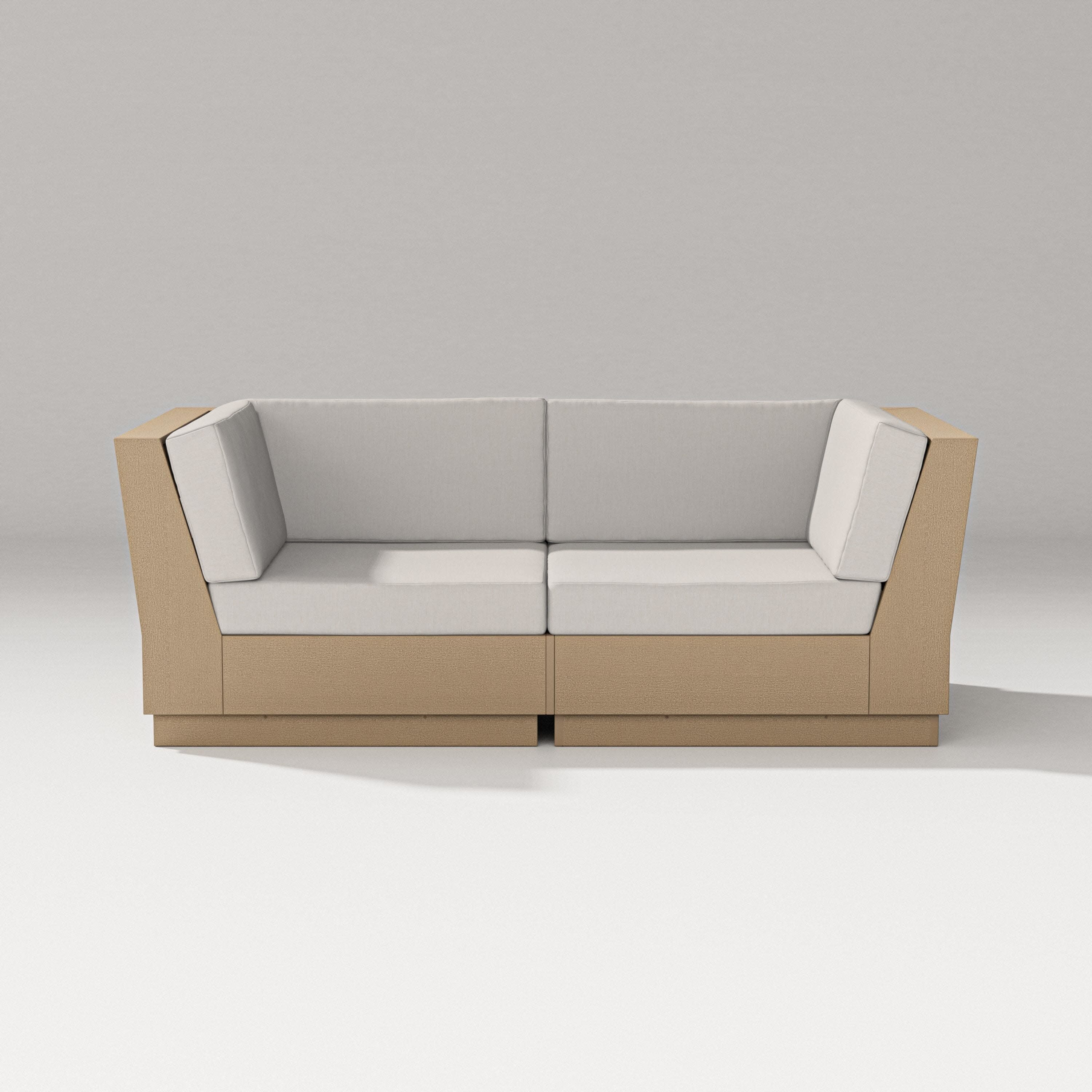 Elevate Loveseat Sectional in Vintage Sahara / Cast Ash