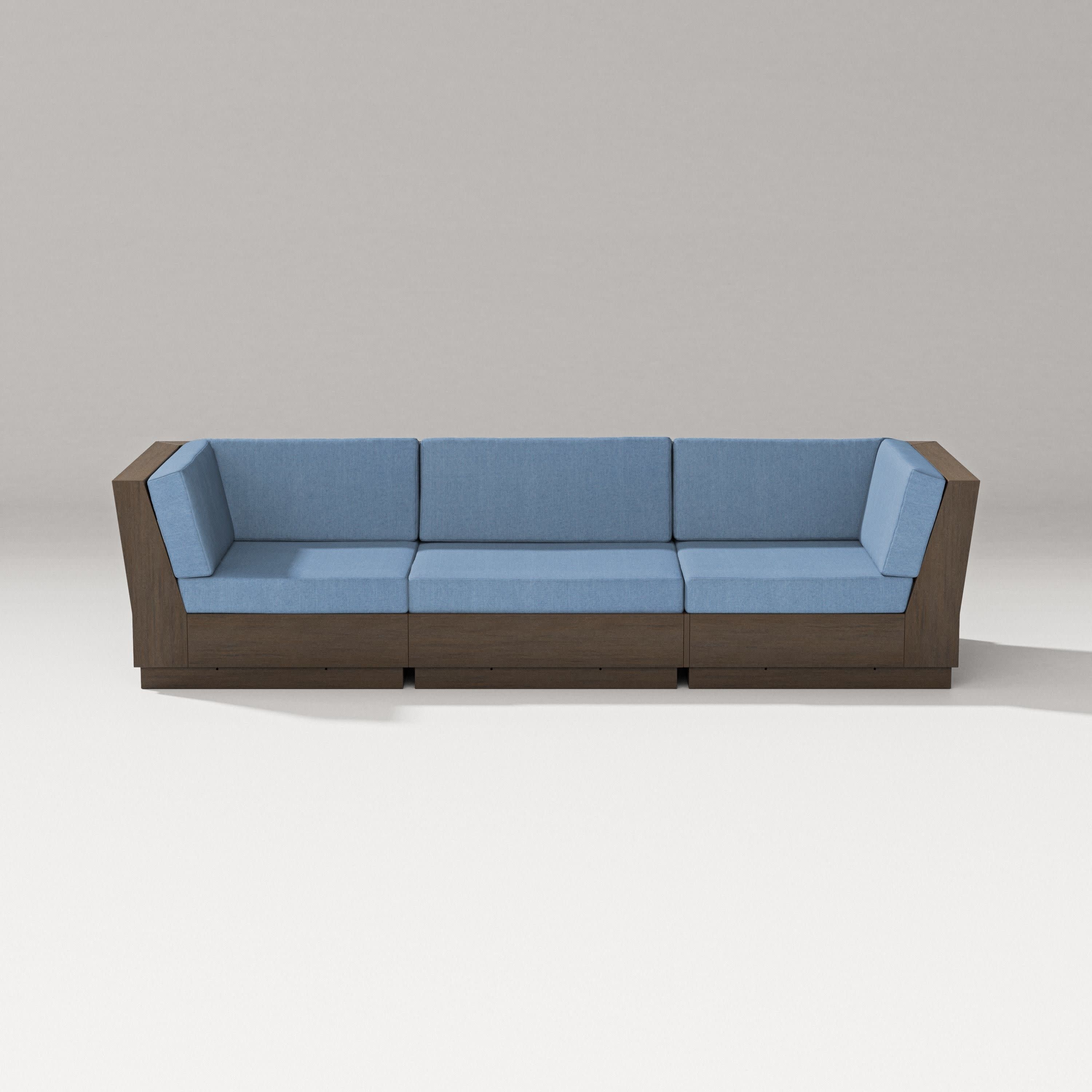 Elevate Sofa Sectional in Kona / Sky Blue