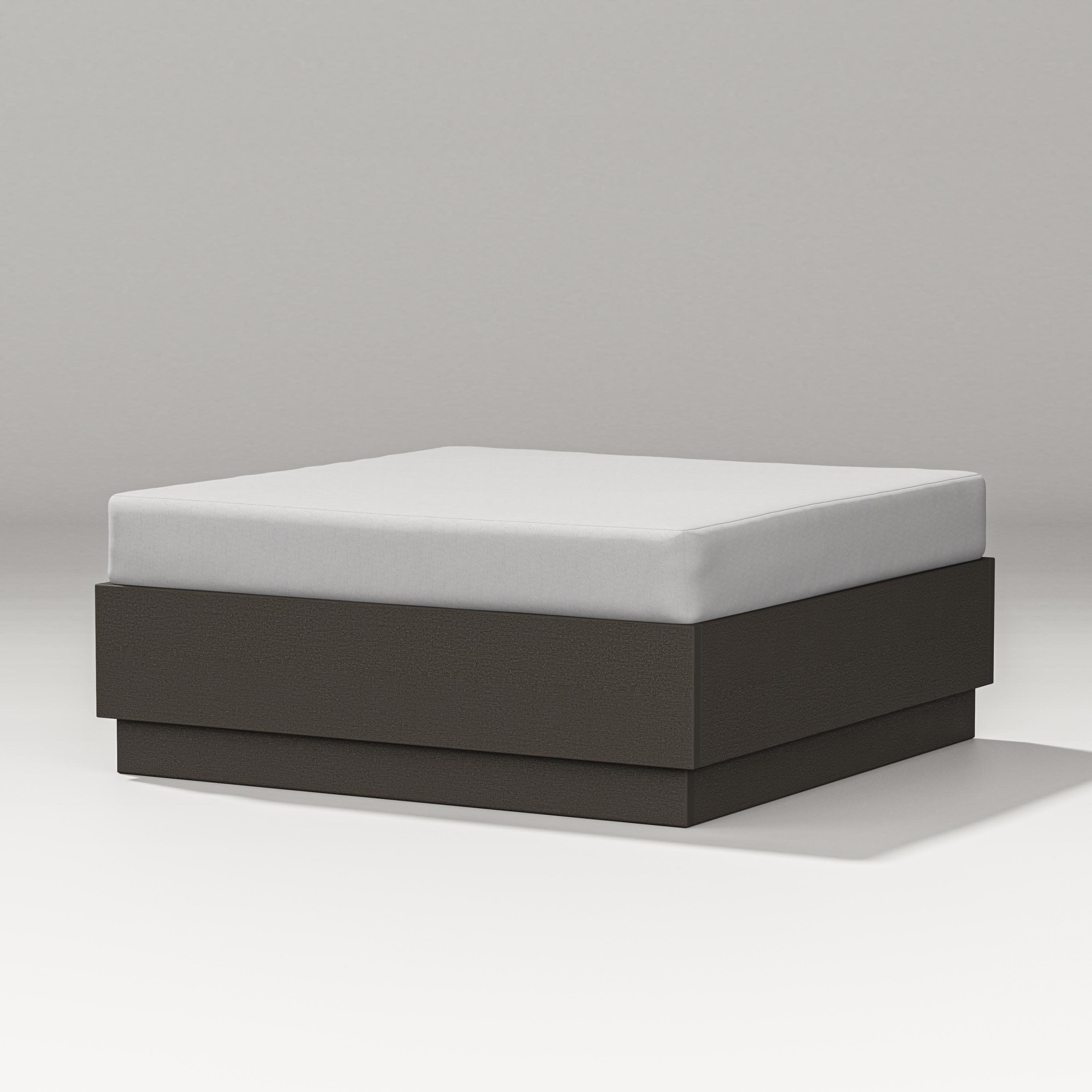 Elevate Lounge Ottoman in Vintage Coffee / Diamond in the Rough