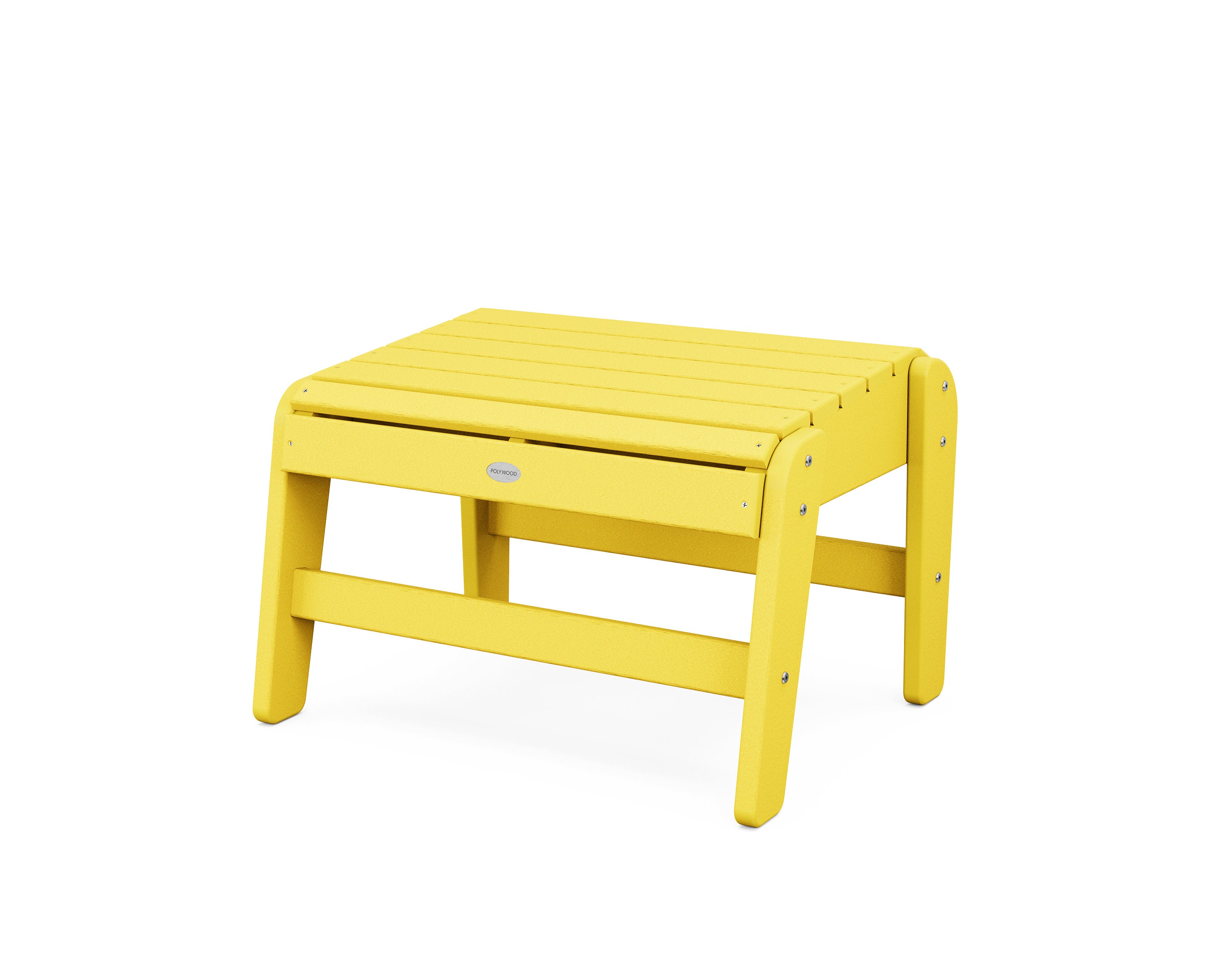 Grand Upright Adirondack Ottoman in Lemon