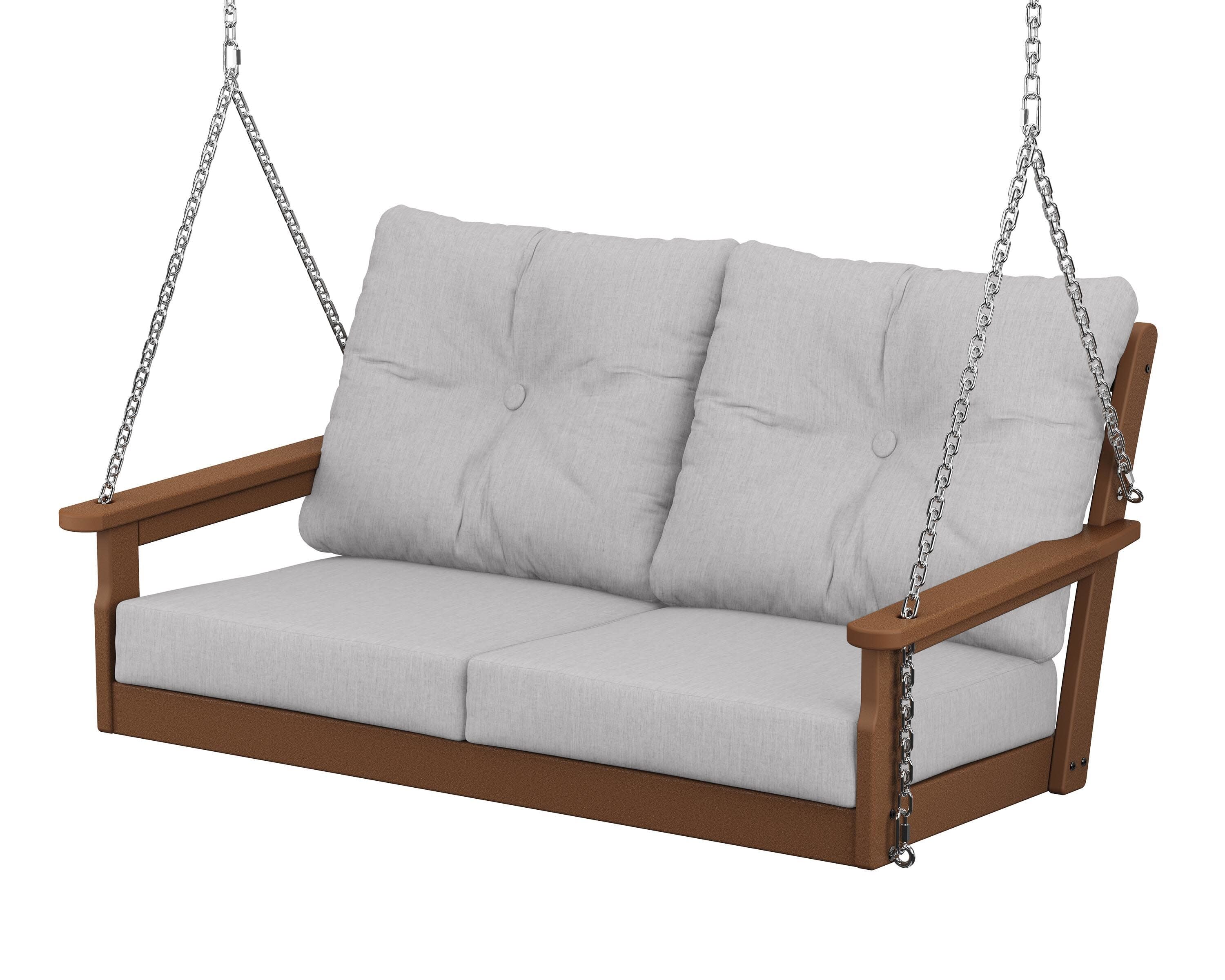 Vineyard Deep Seating Swing in Teak / Granite