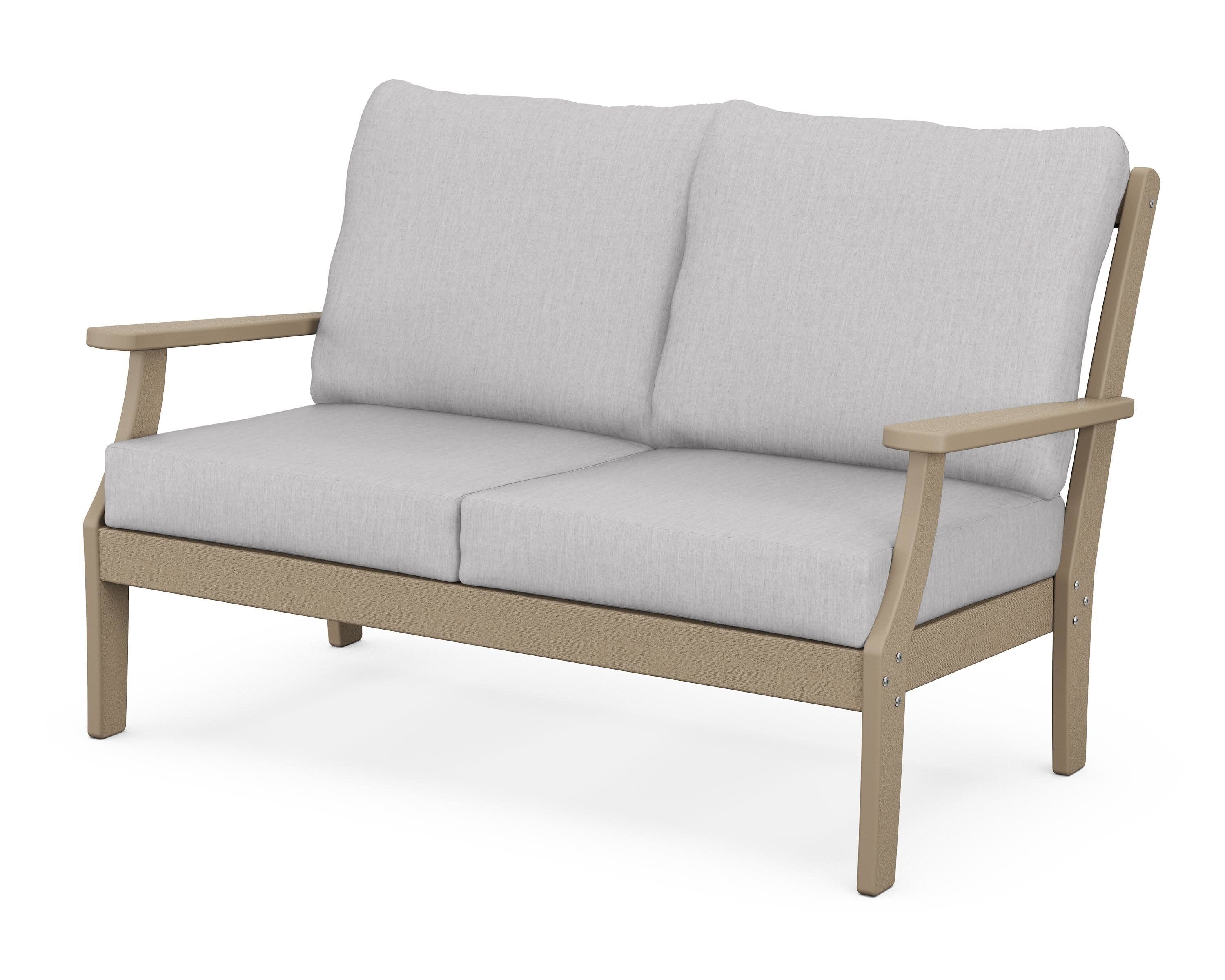 Braxton Deep Seating Loveseat in Vintage Sahara / Granite