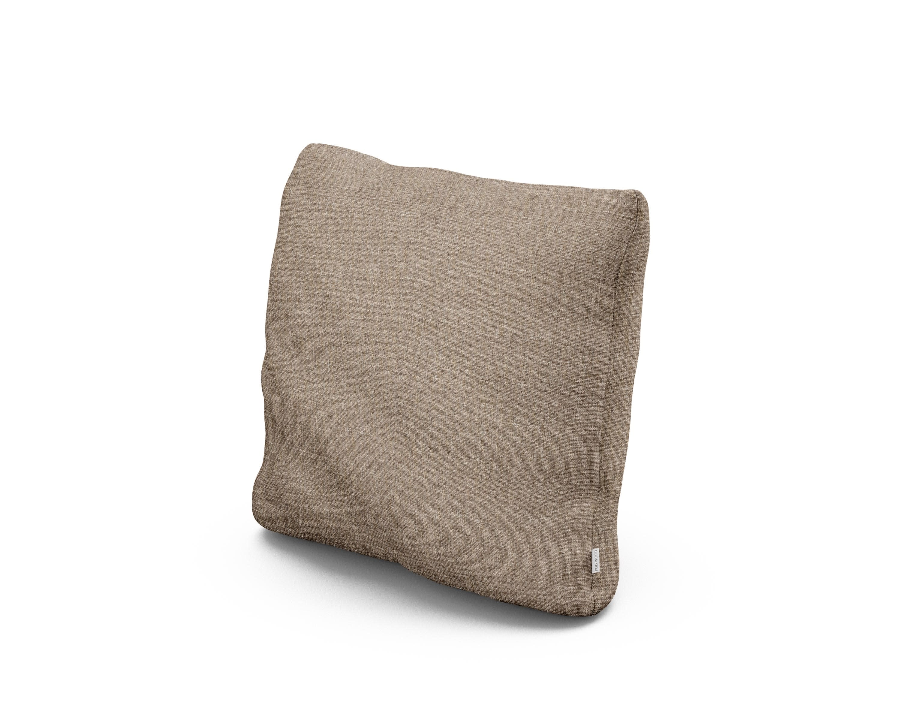 16" Outdoor Throw Pillow in Spiced Burlap