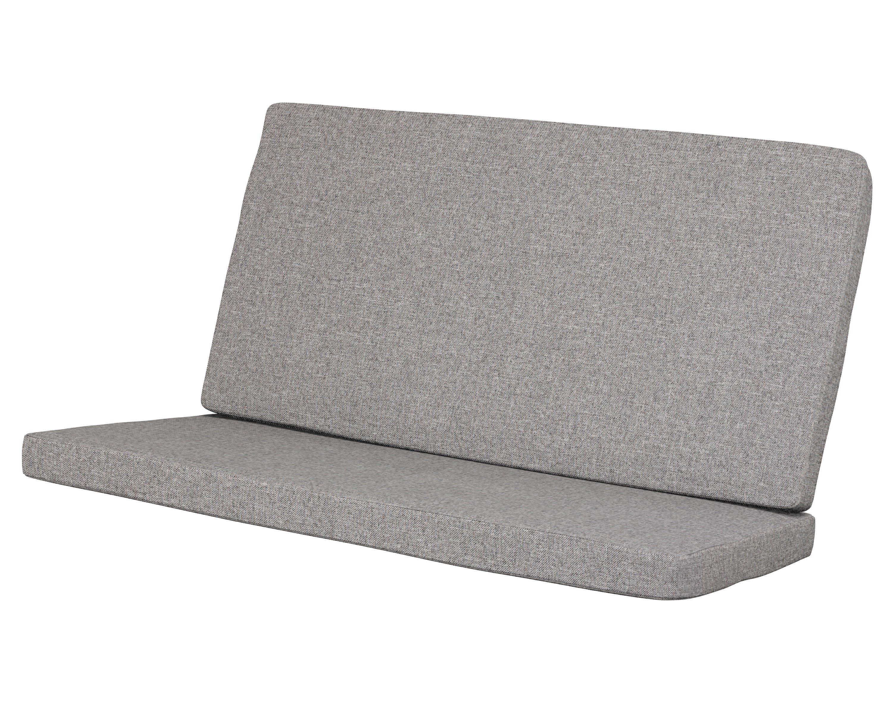 Modern Loveseat Cushion in Grey Mist
