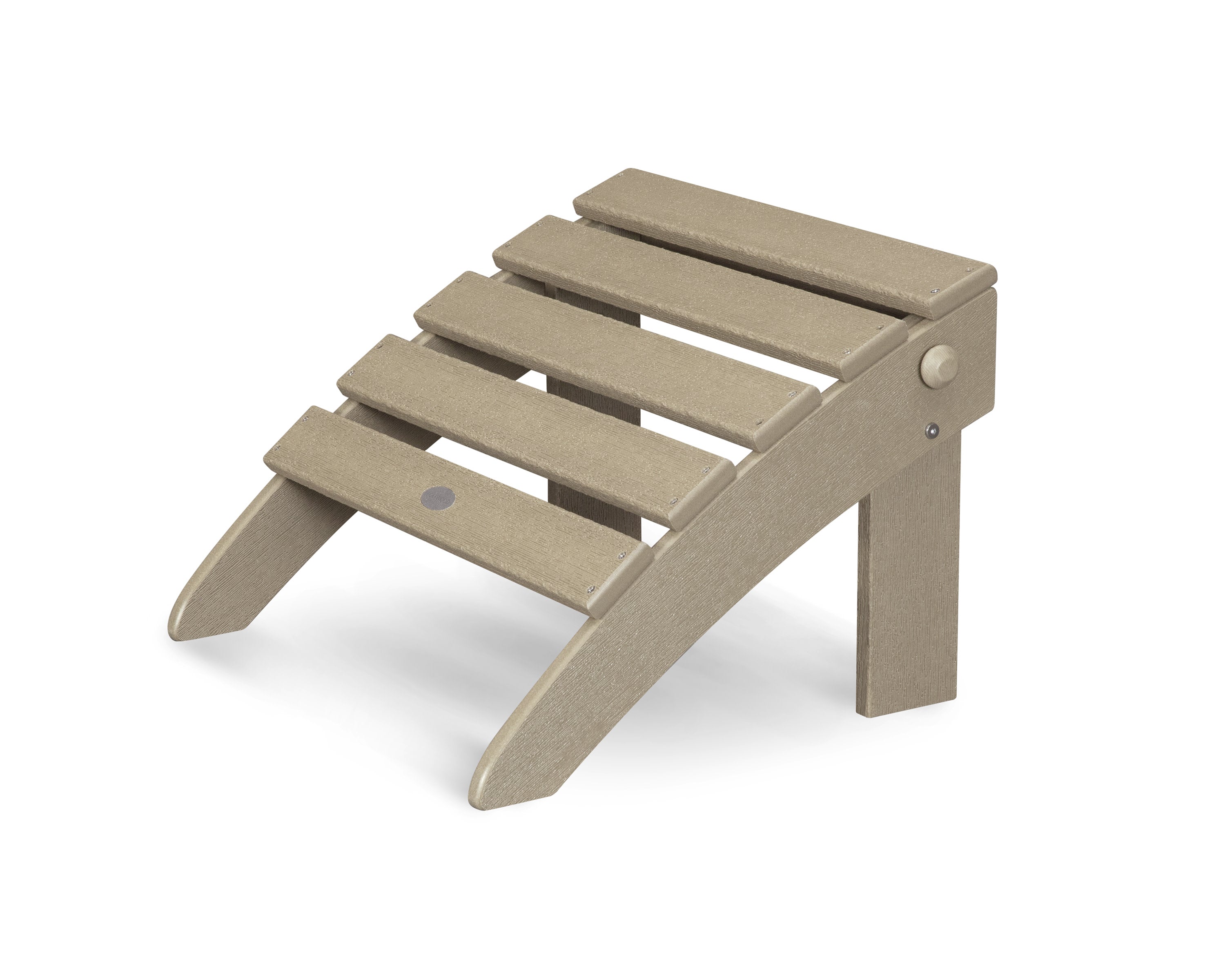 Classic Adirondack Folding Ottoman in Vintage Sahara