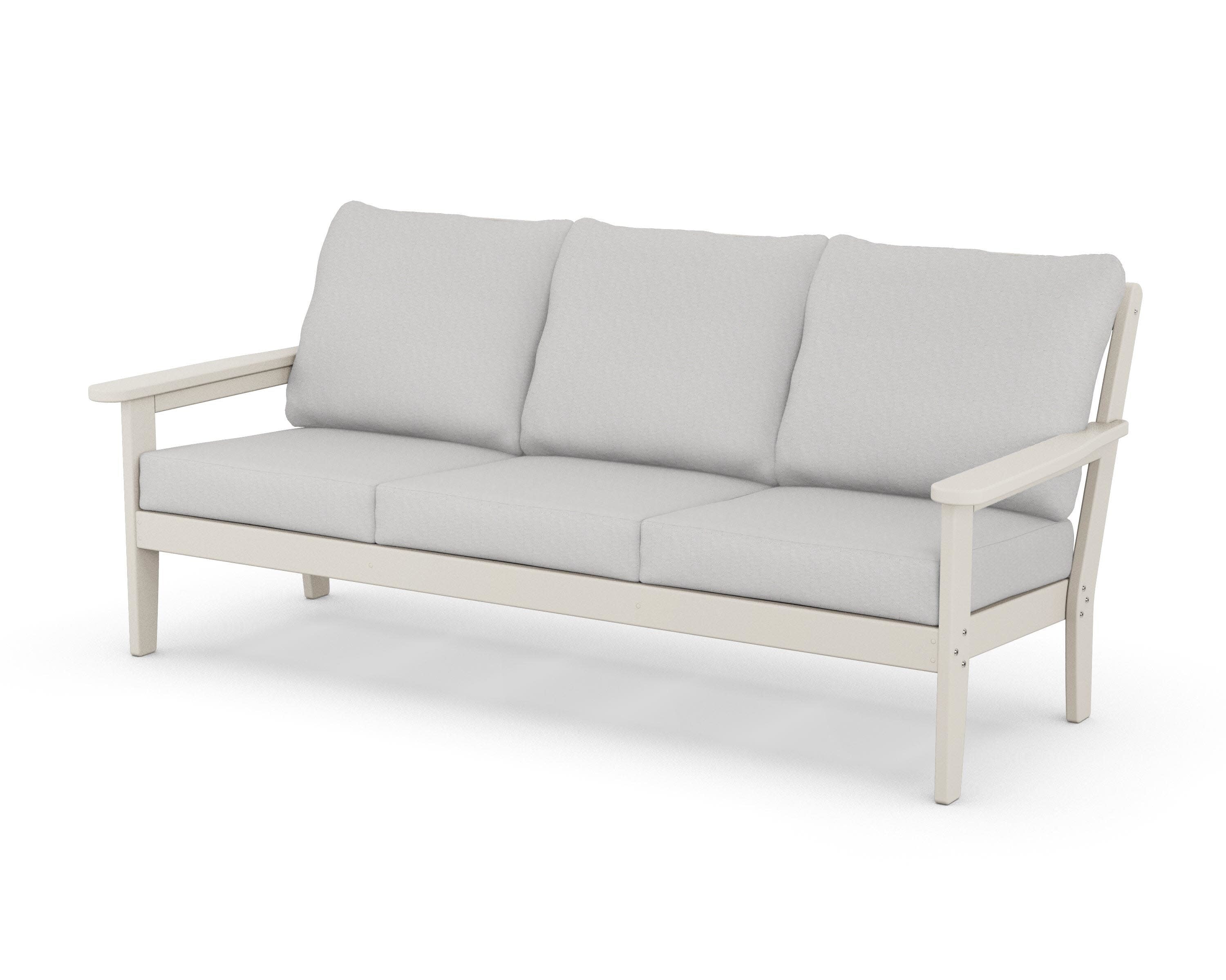 Cottage Deep Seating Sofa in Sand / Diamond in the Rough