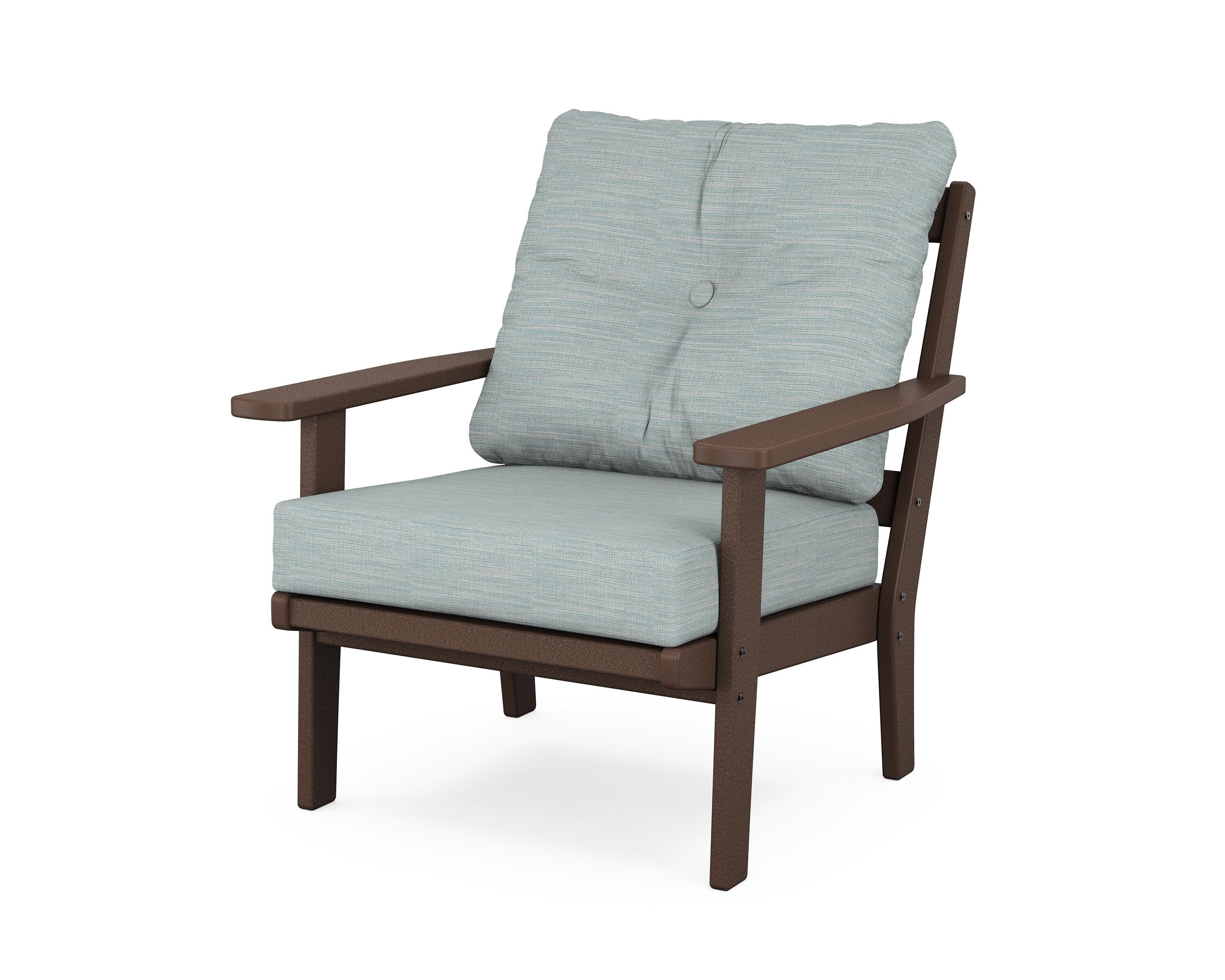 Oxford Deep Seating Chair in Mahogany / Soothe Mist