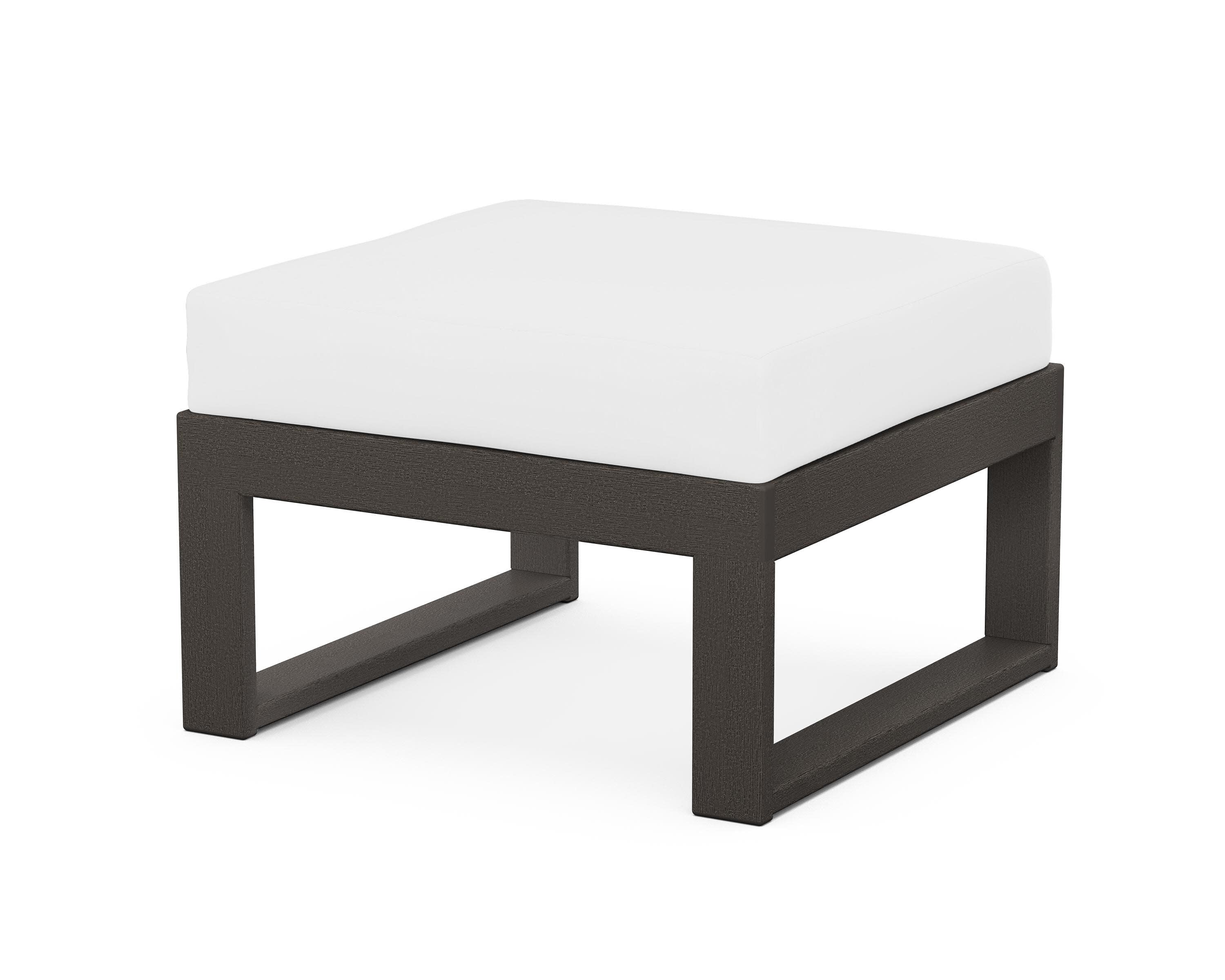 Modular Ottoman - Modern in Vintage Coffee / Natural