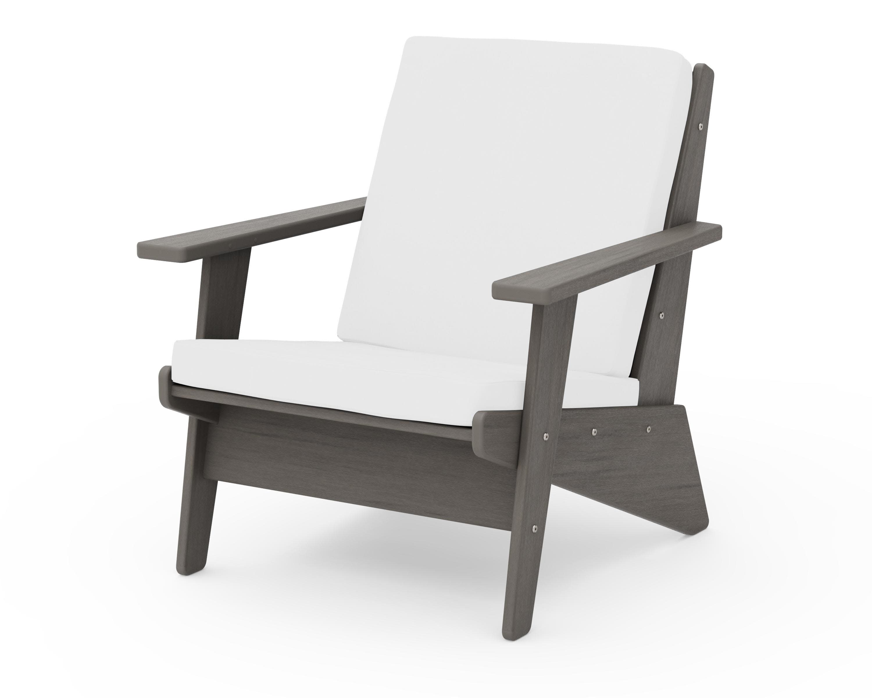 Riviera Modern Lounge Chair in Driftwood / Natural