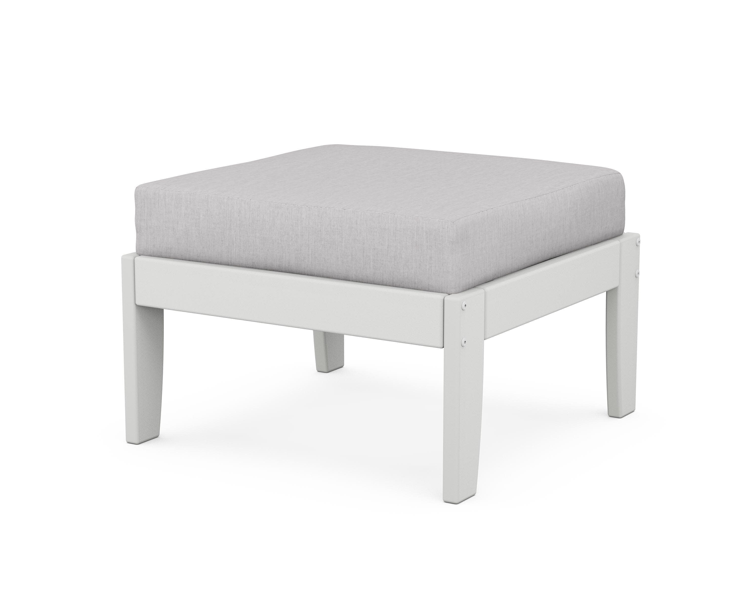 Modular Ottoman - Classic in White / Granite
