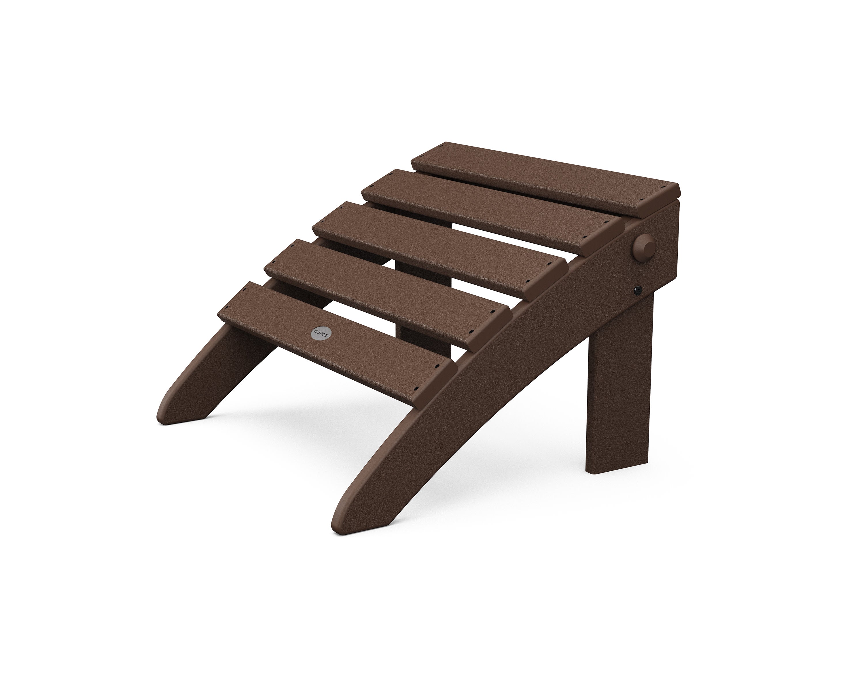Classic Adirondack Folding Ottoman in Mahogany