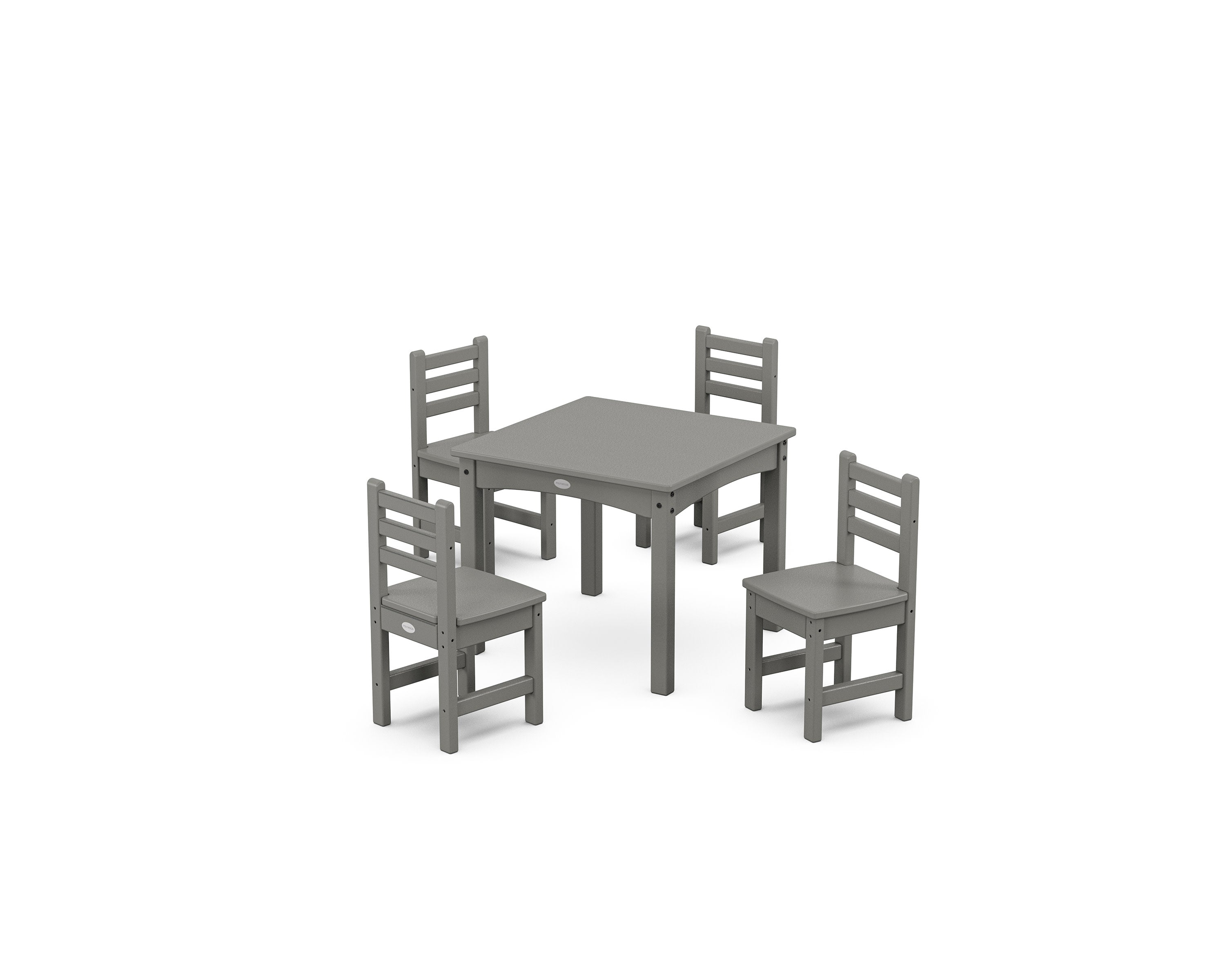 Lakeside Toddler 5-Piece Dining Set in Slate Grey