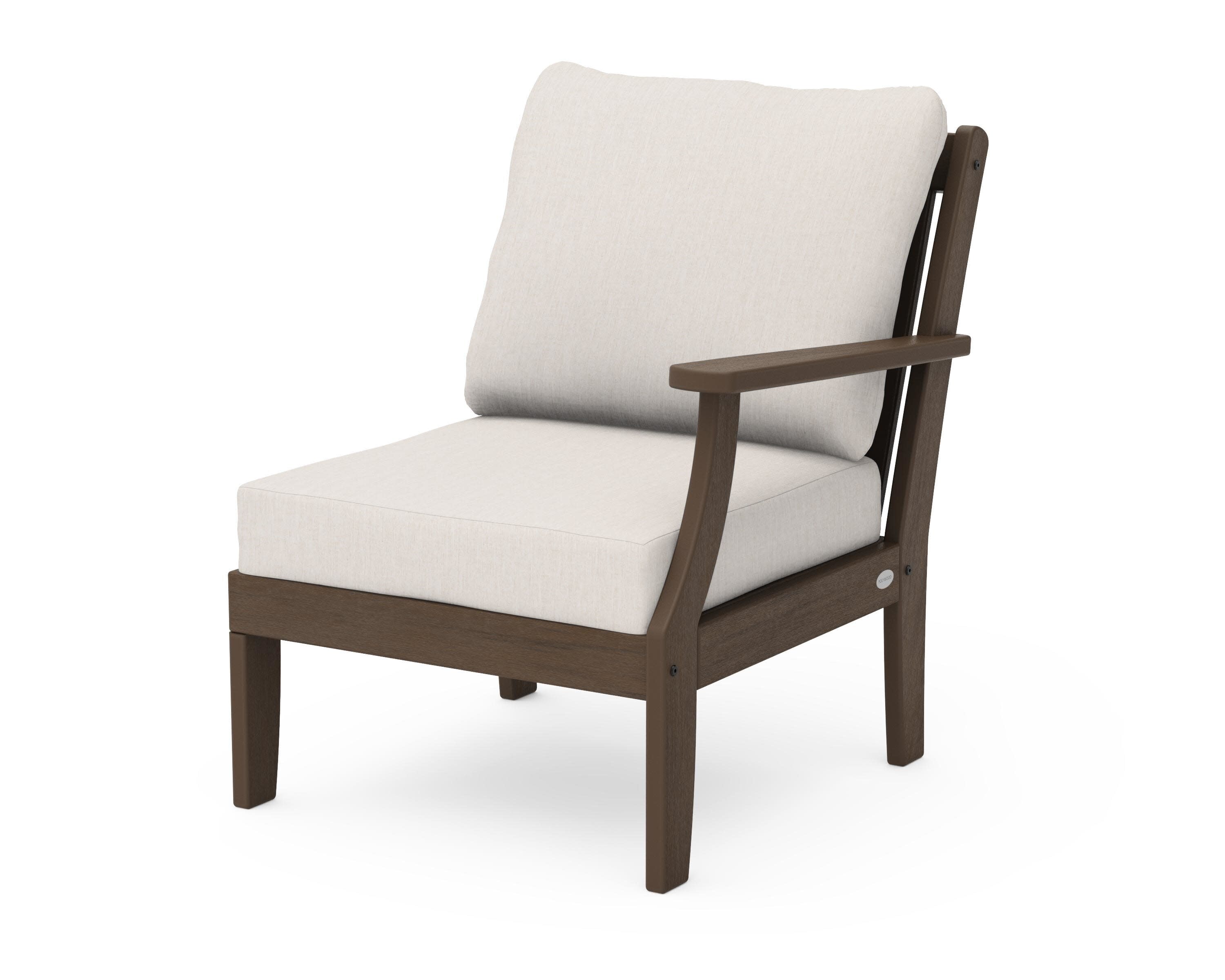 Braxton Modular Right Arm Chair in Kona / Cast Ash
