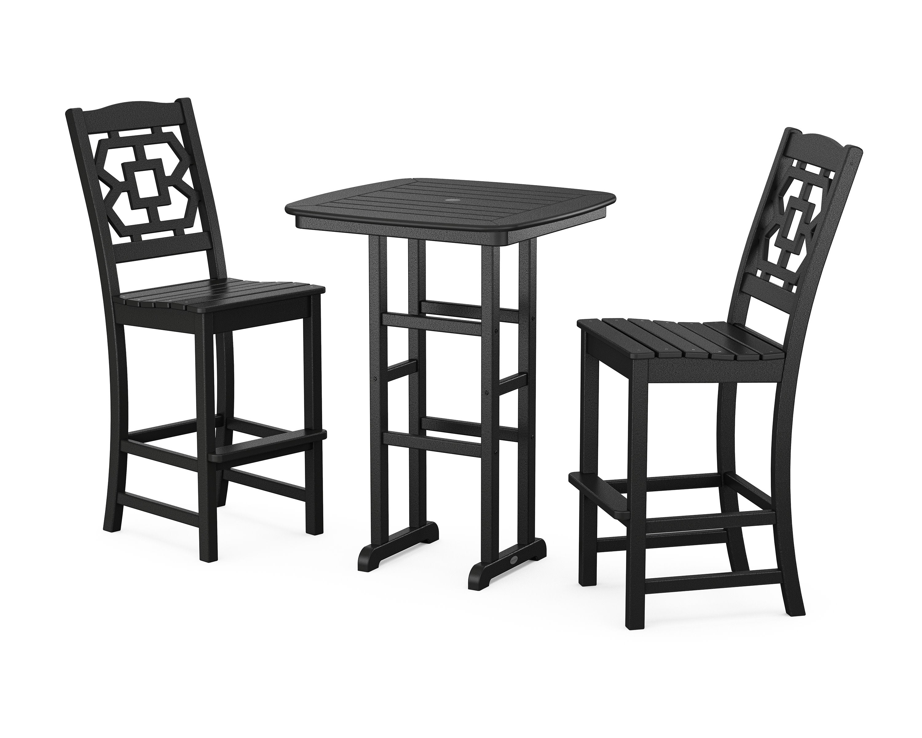 Chinoiserie 3-Piece Bar Set in Black