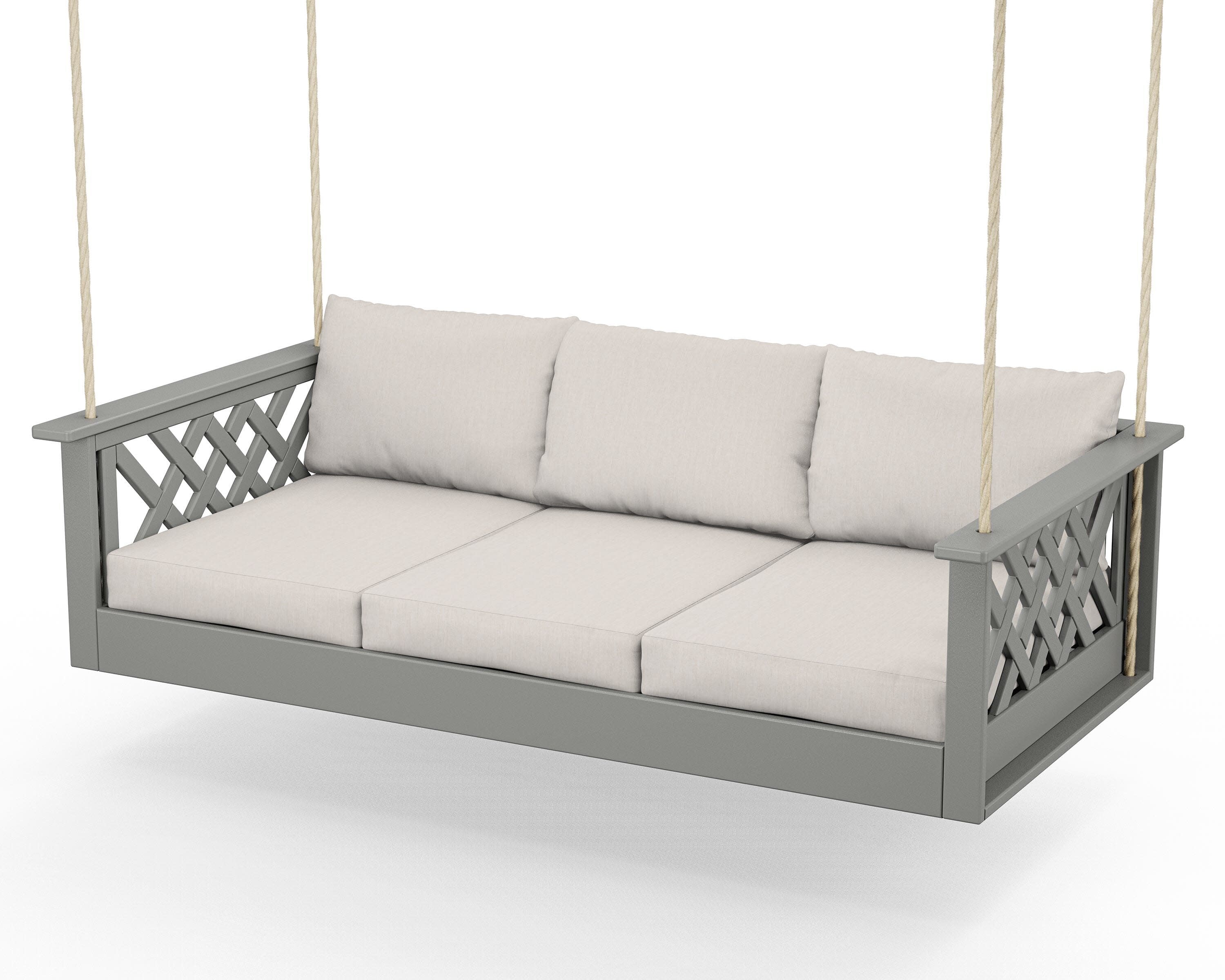 Wovendale Daybed Swing in Slate Grey / Cast Ash