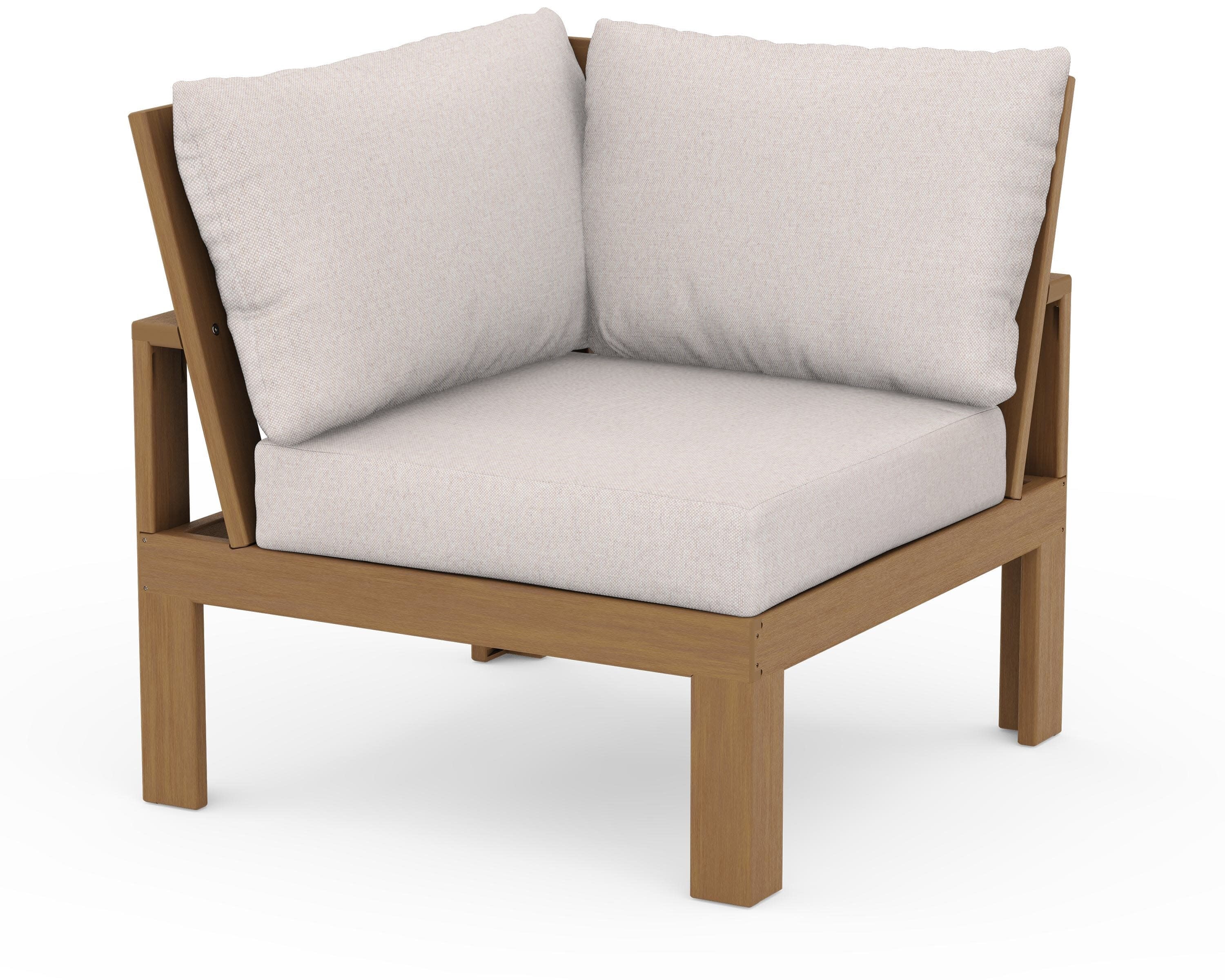 Modular Corner Chair in Natural / Dune Burlap