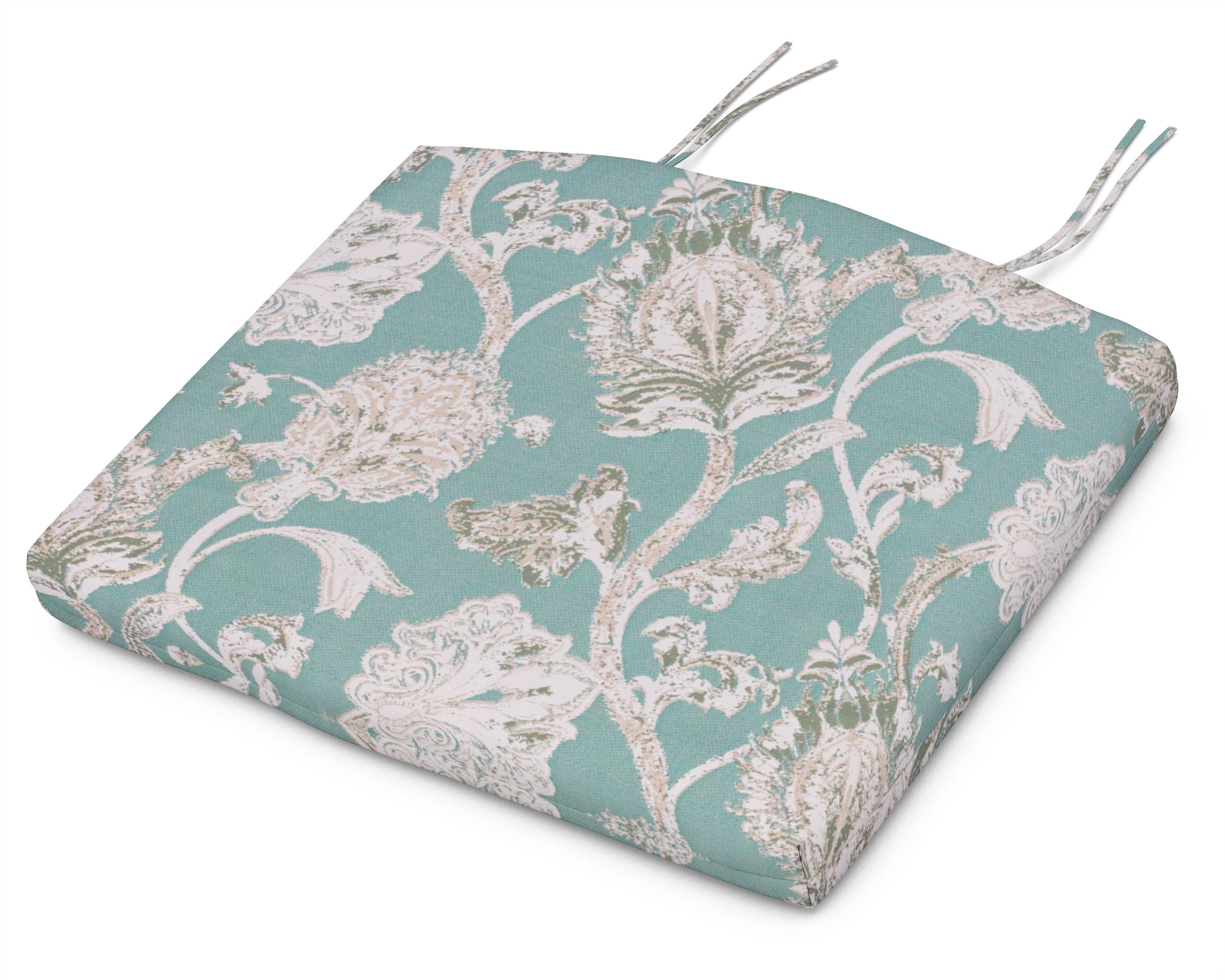Standard Seat Cushion 18.5"D x 24"W x 2.5"H in Botanical Gardens Spa