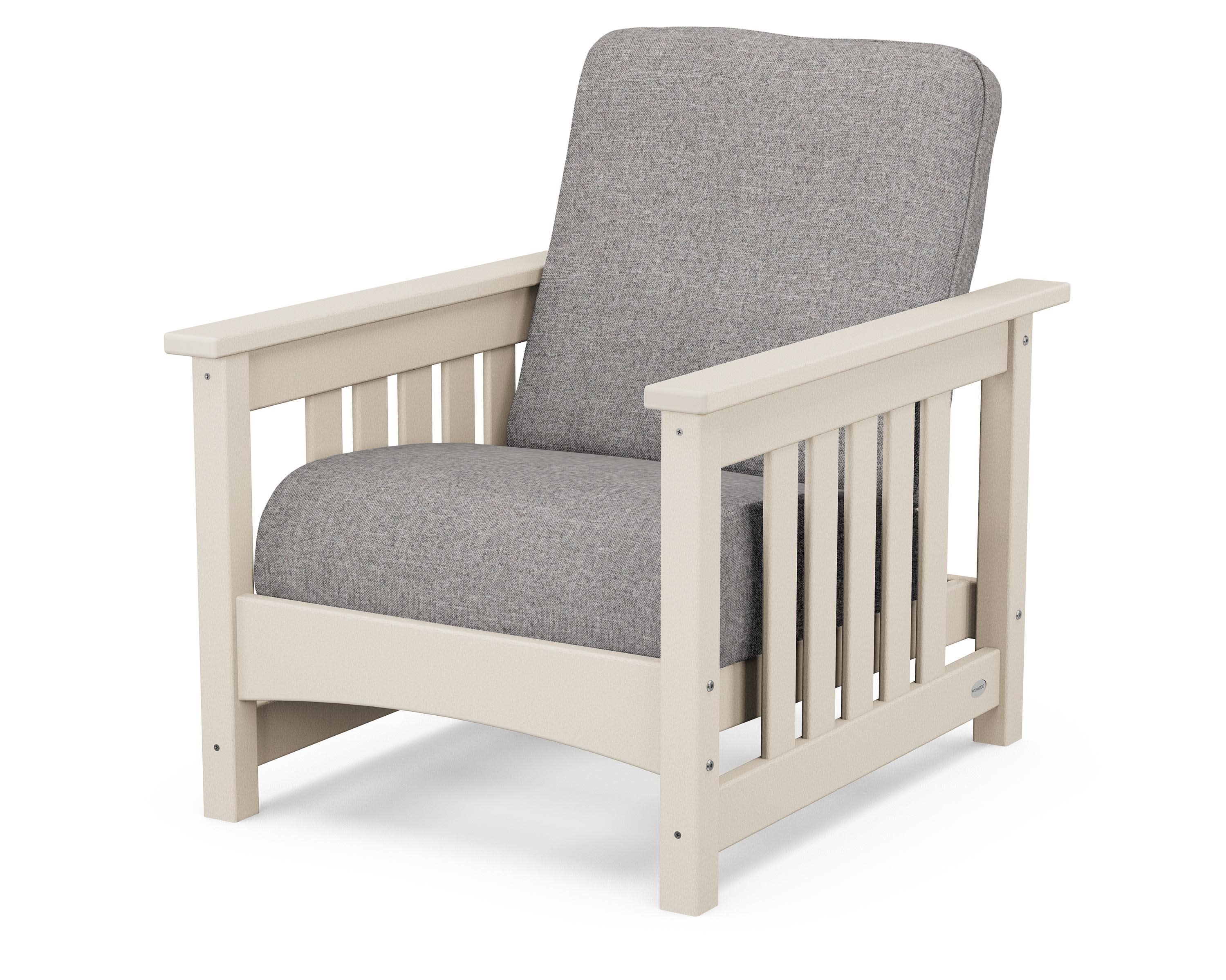 Club Mission Chair in Sand / Grey Mist