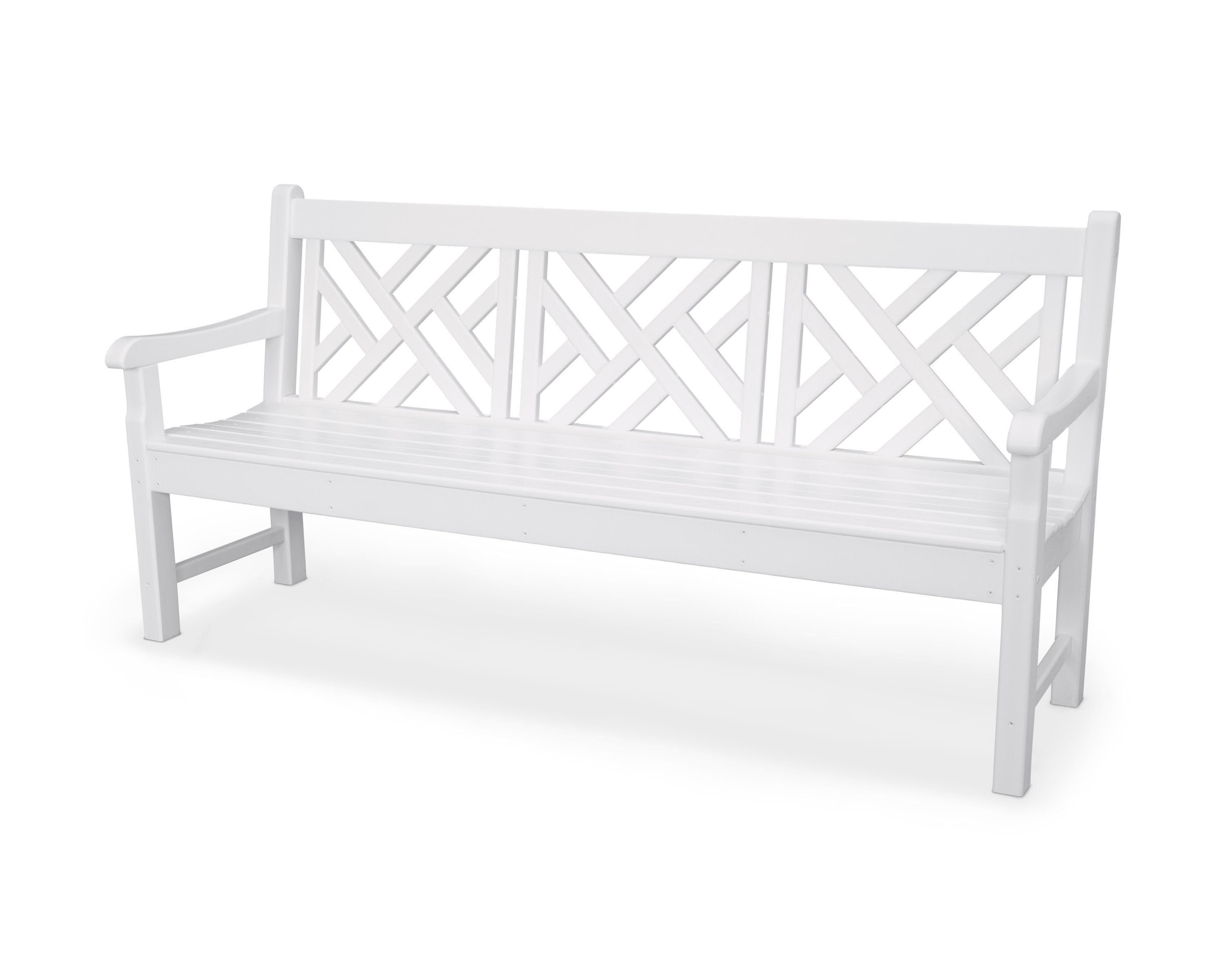 Rockford 72" Chippendale Bench in White
