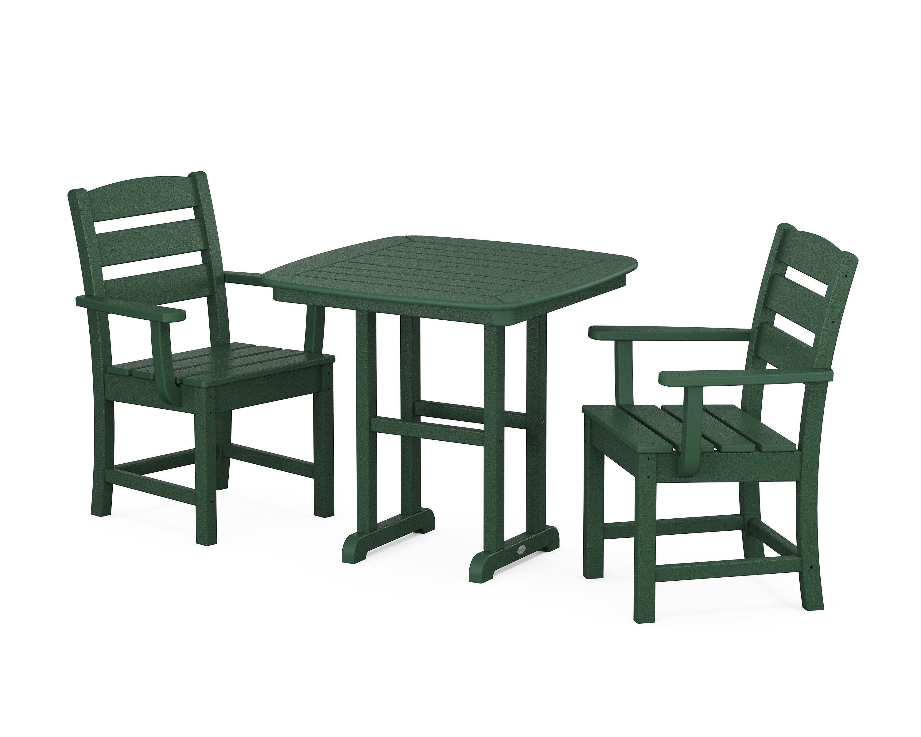 Lakeside 3-Piece Dining Set in Green