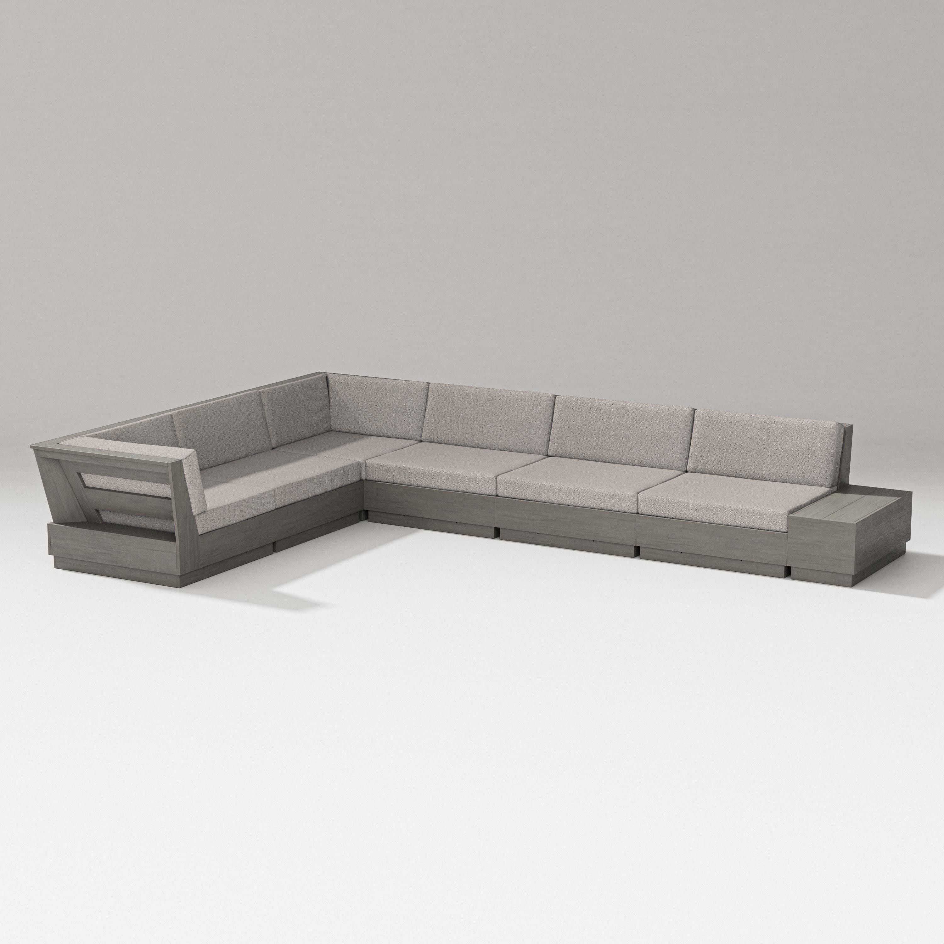 Elevate 7-Piece Corner Sectional in Driftwood / Weathered Tweed