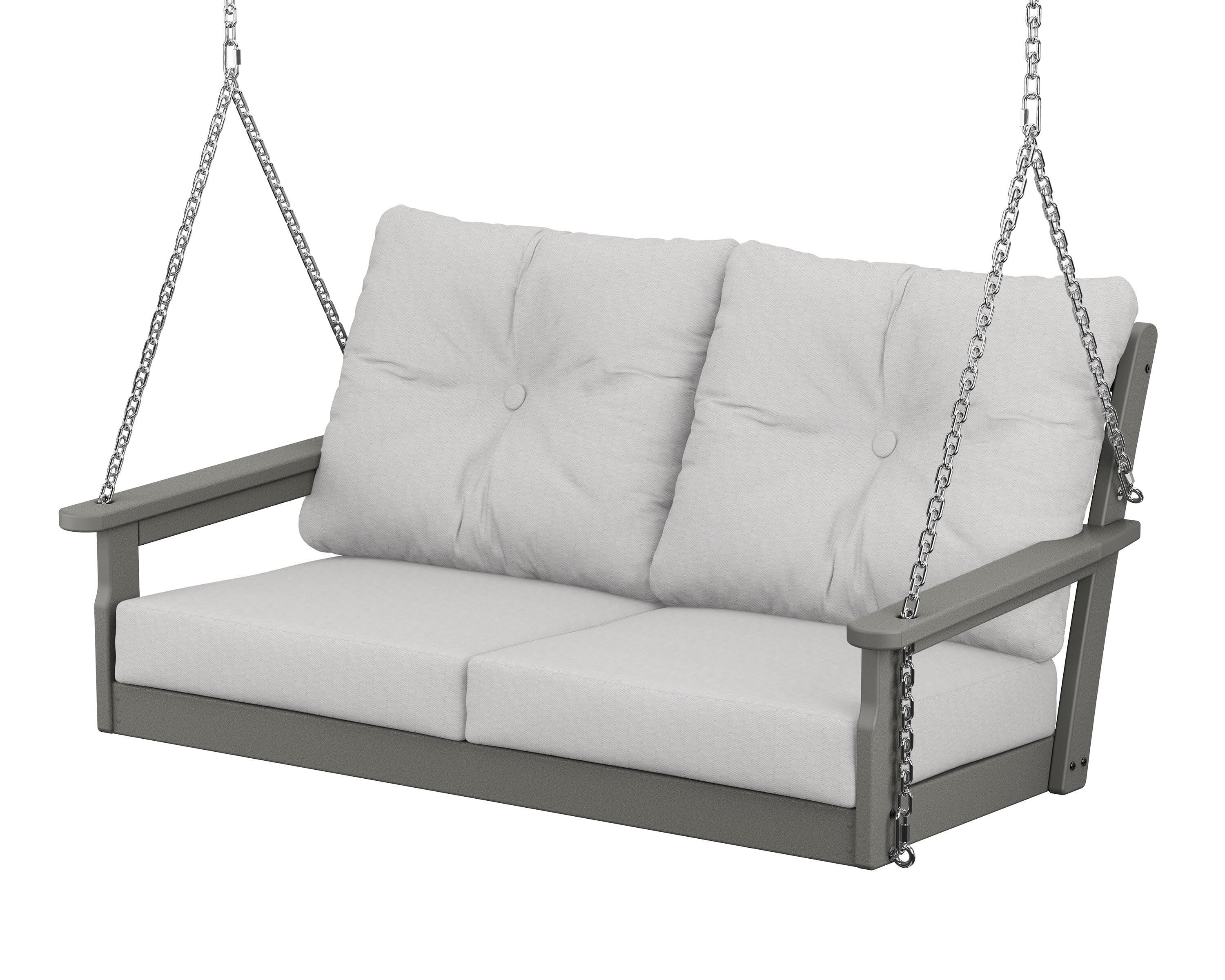 Vineyard Deep Seating Swing in Slate Grey / Diamond in the Rough