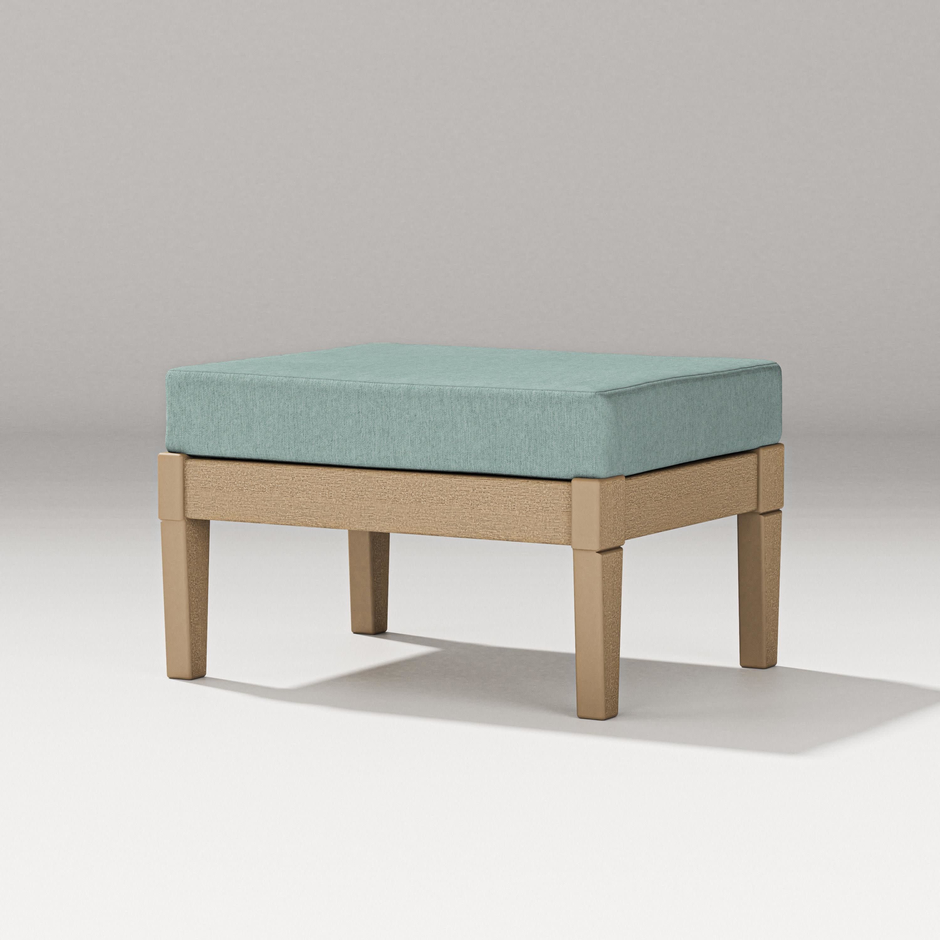 Estate Lounge Ottoman in Vintage Sahara / Glacier Spa