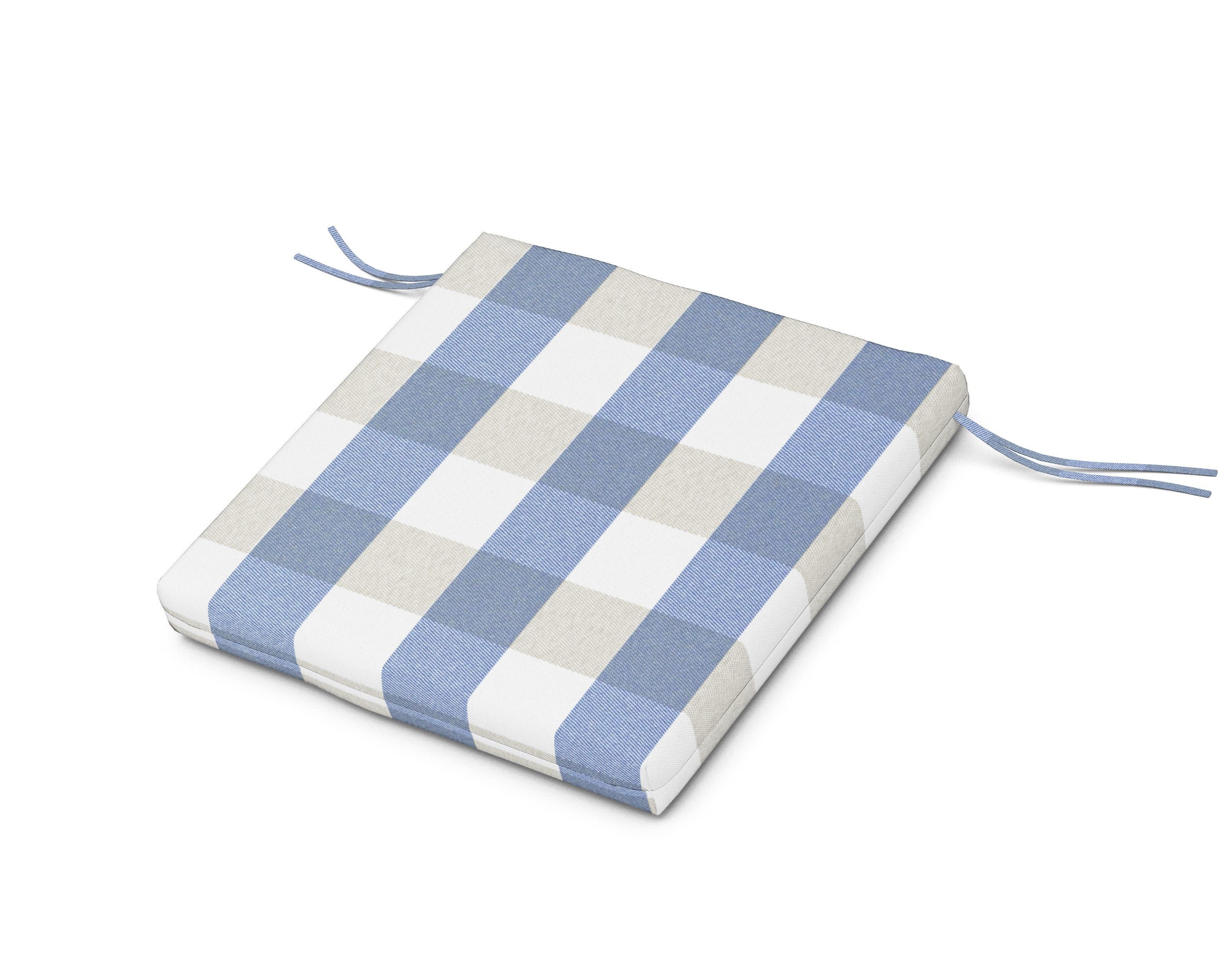 AL300 Seat Pad in Buffalo Plaid Sky Blue