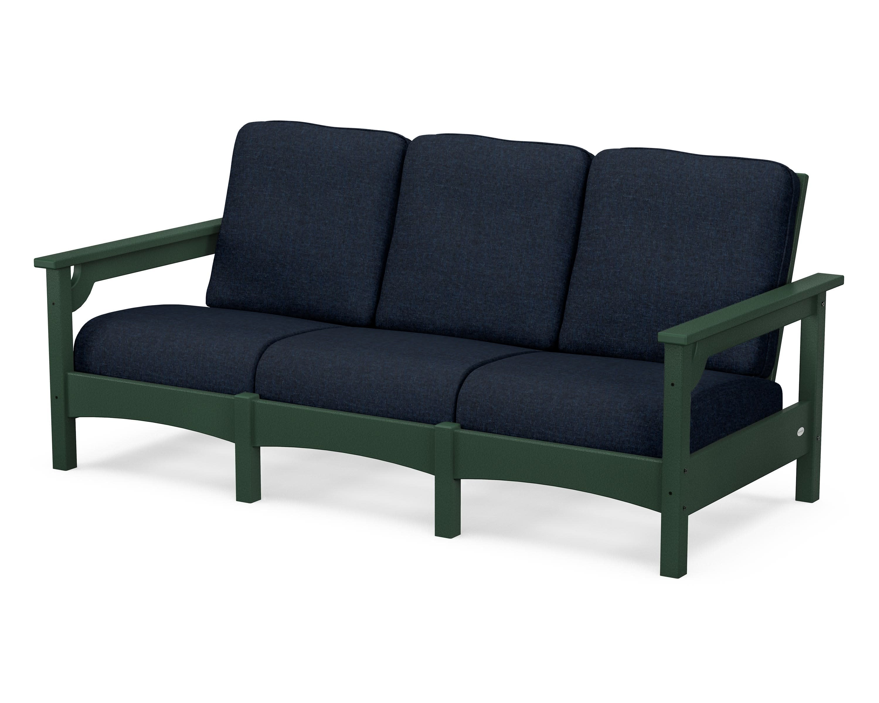 Club Sofa in Green / Marine Indigo