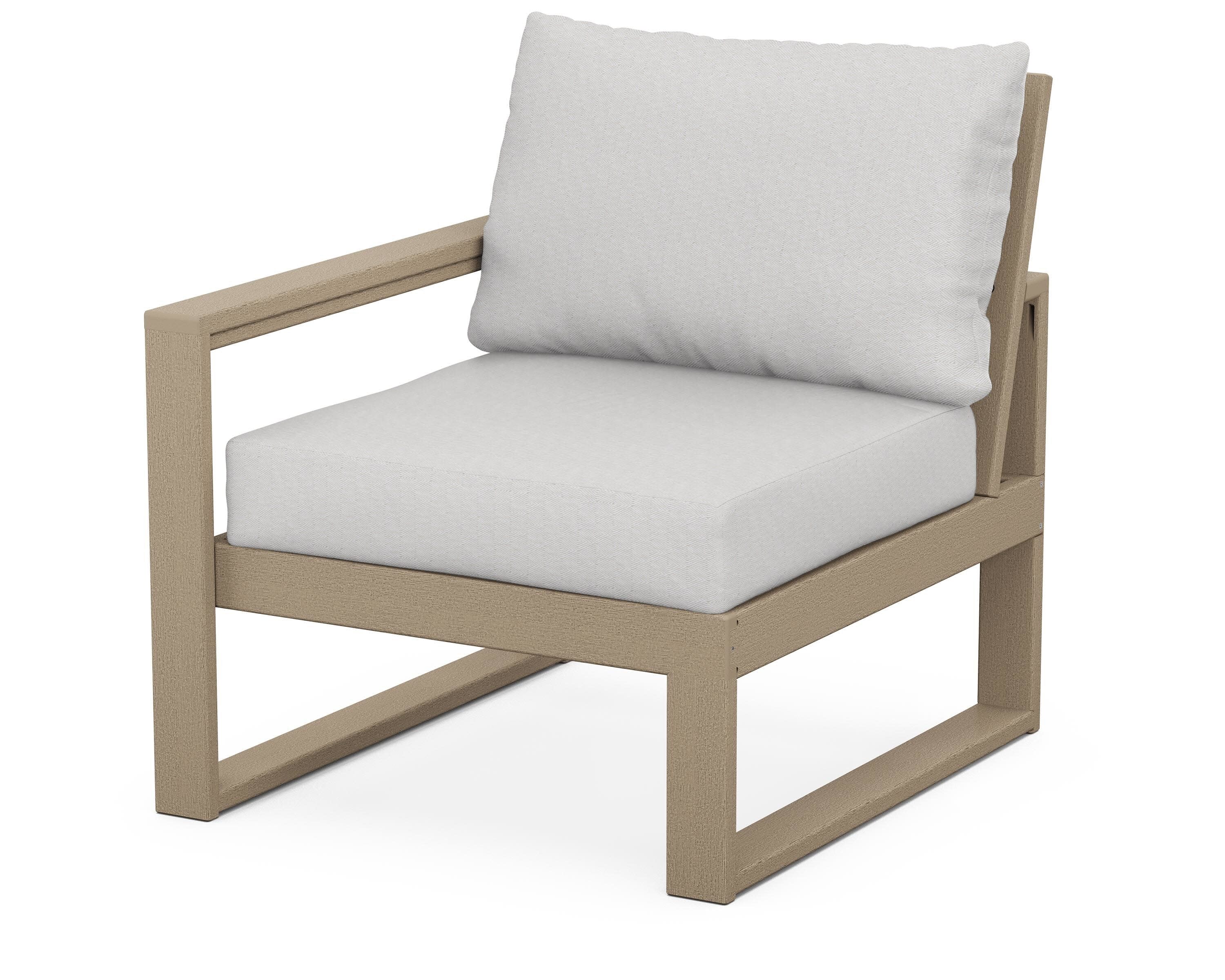 EDGE Modular Left Arm Chair in Vintage Sahara / Diamond in the Rough