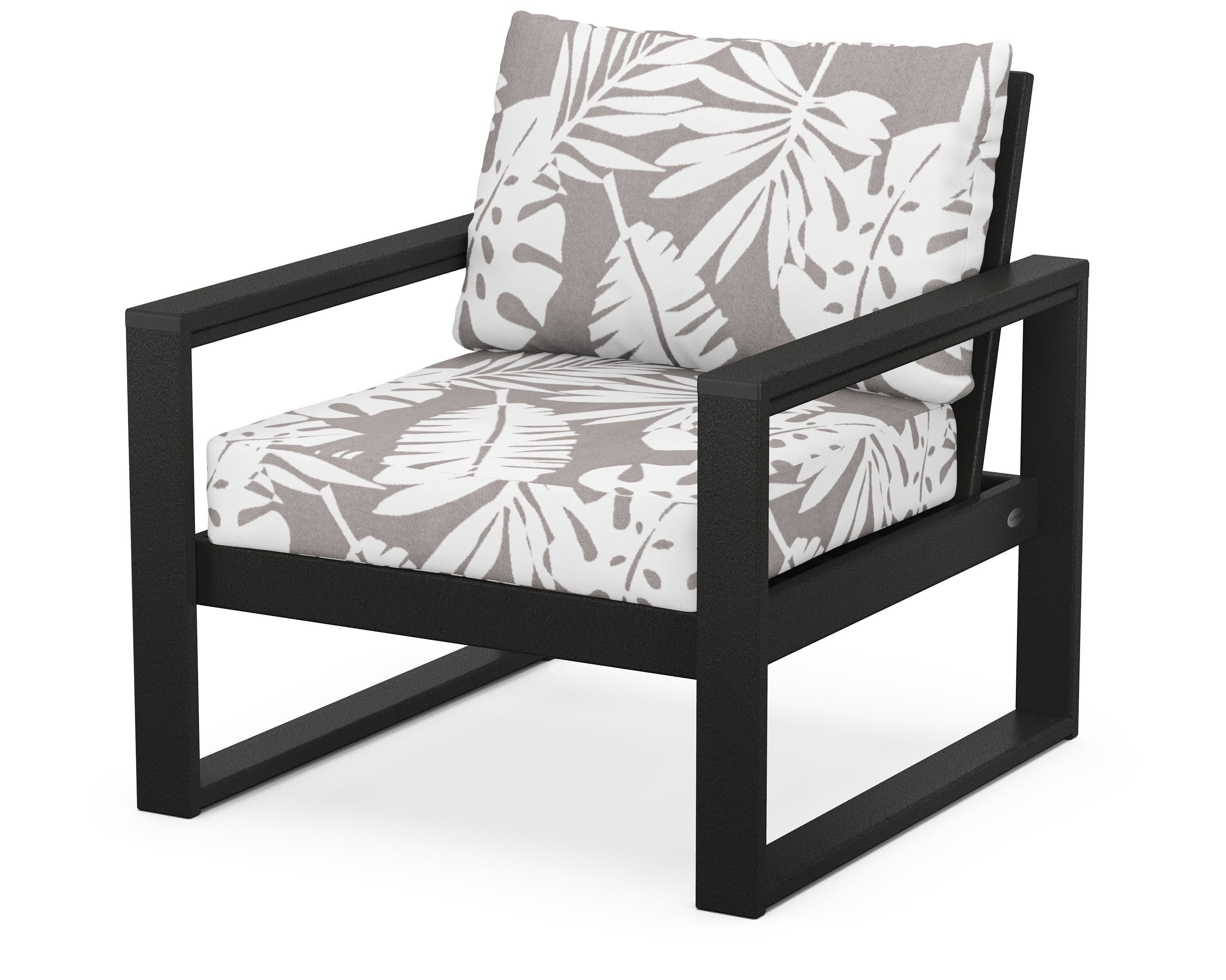 EDGE Club Chair in Black / Leaf Grey Mist