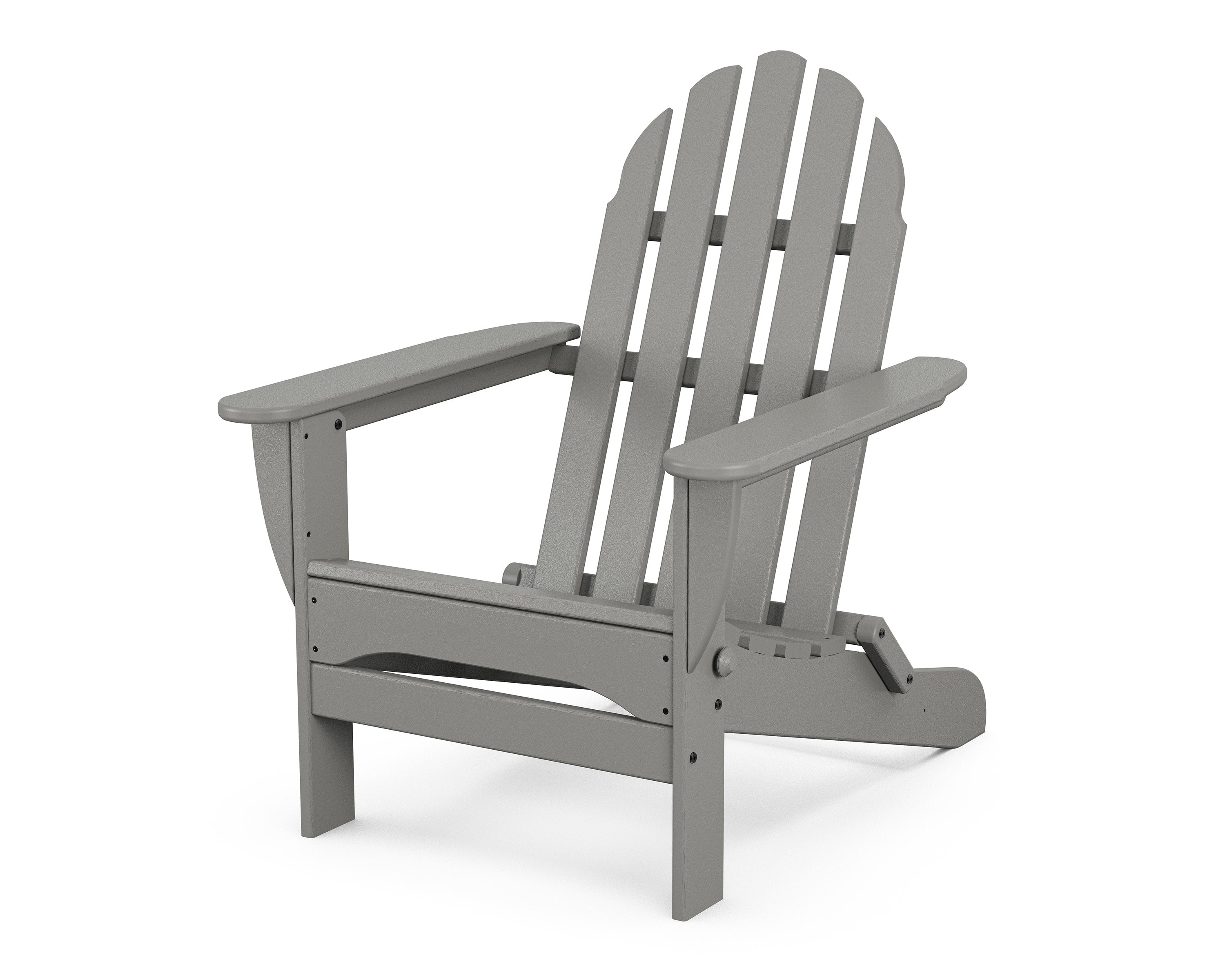 Classic Folding Adirondack Chair in Slate Grey