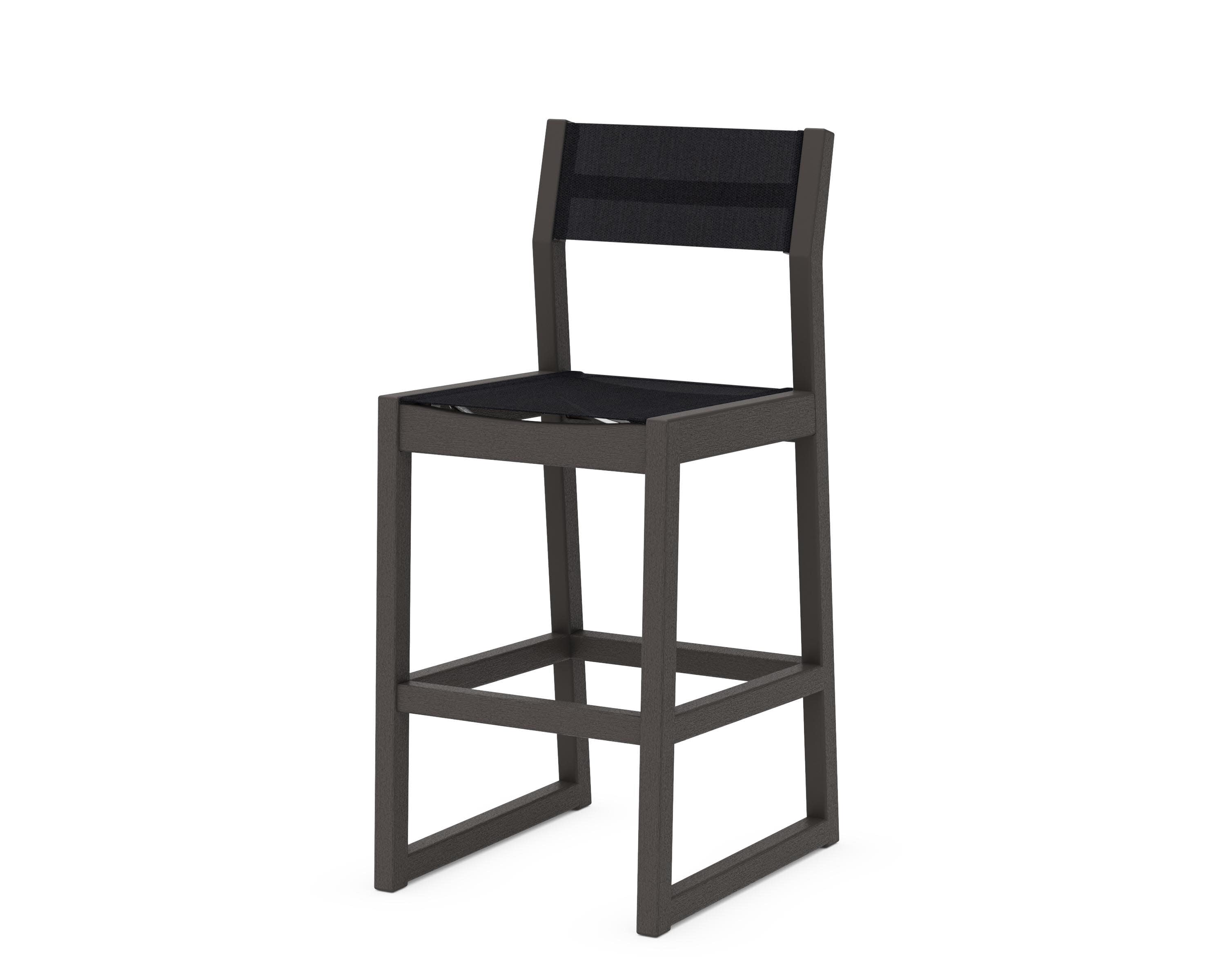 EDGE Sling Bar Side Chair in Vintage Coffee / Black Sling