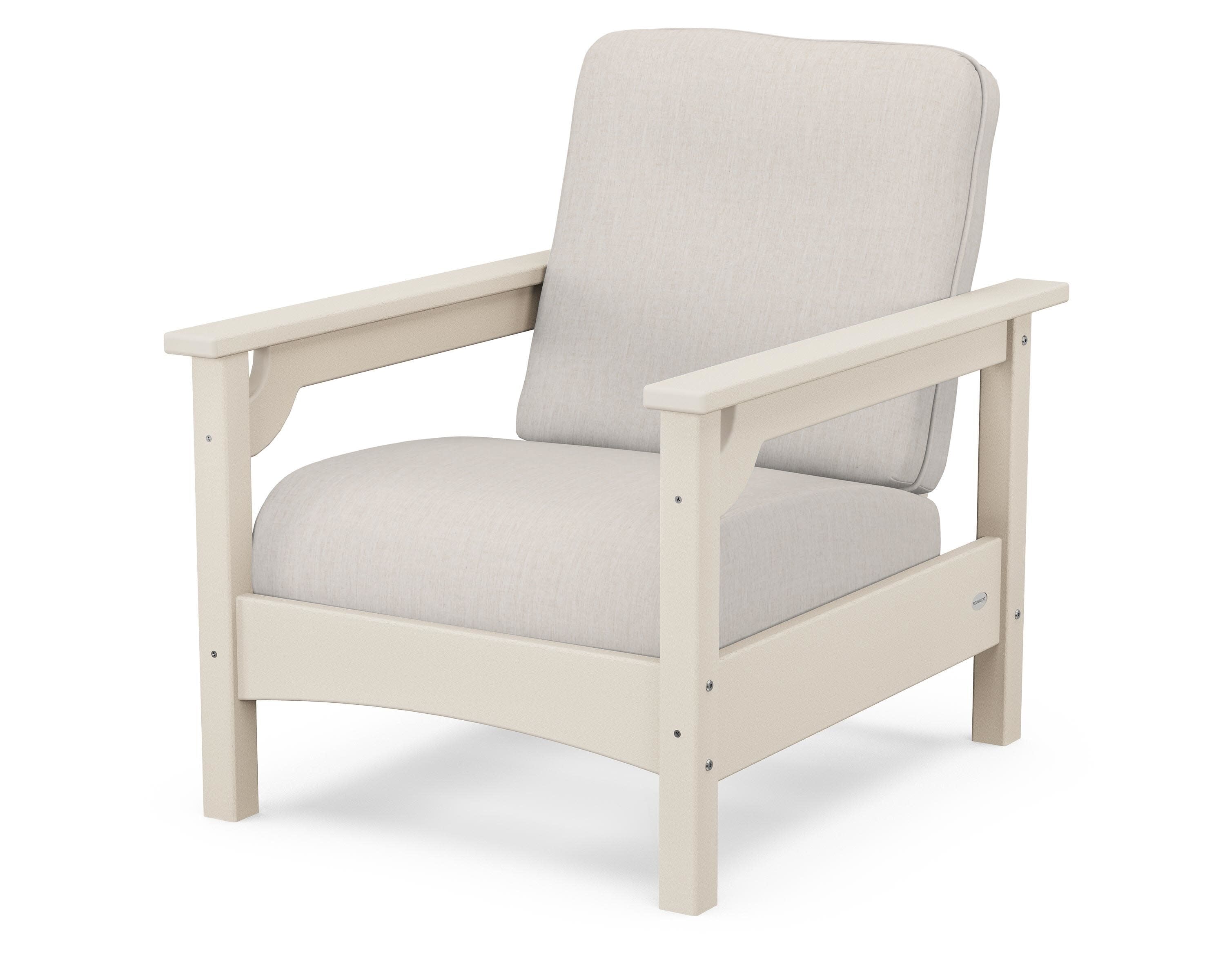 Club Chair in Sand / Cast Ash