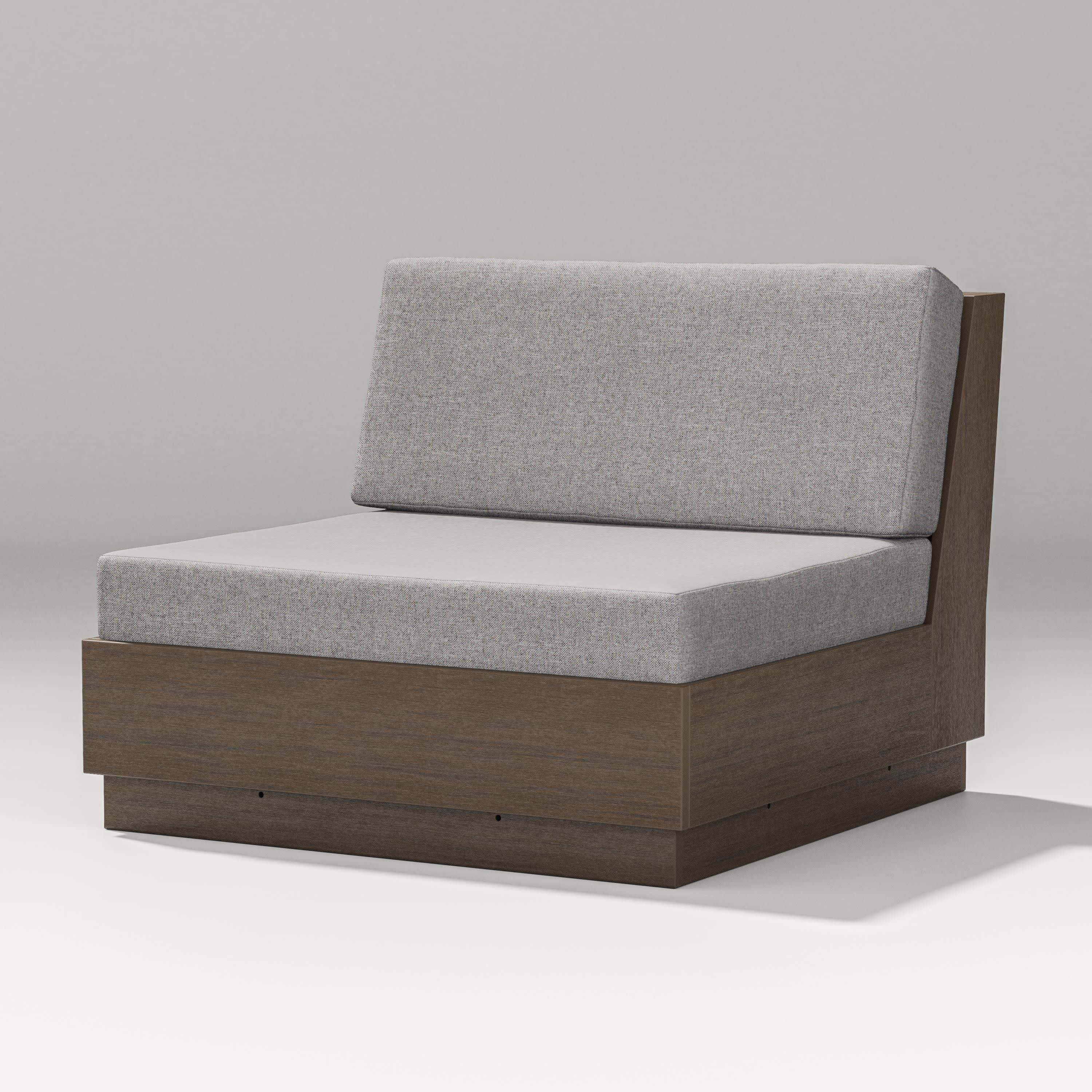 Elevate Modular Armless Chair in Kona / Grey Mist
