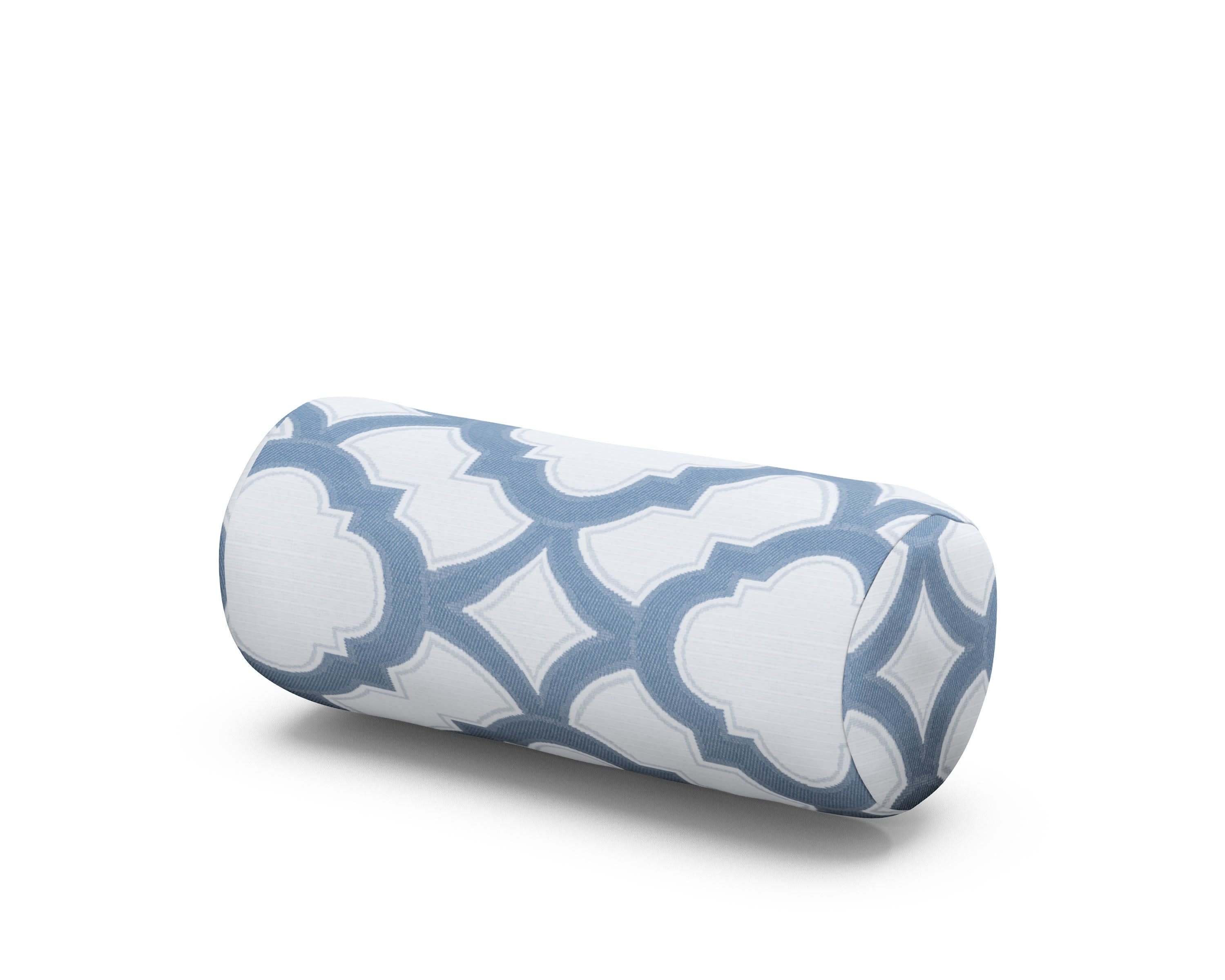 Headrest Pillow - Two Strap in Trellis Sky Blue