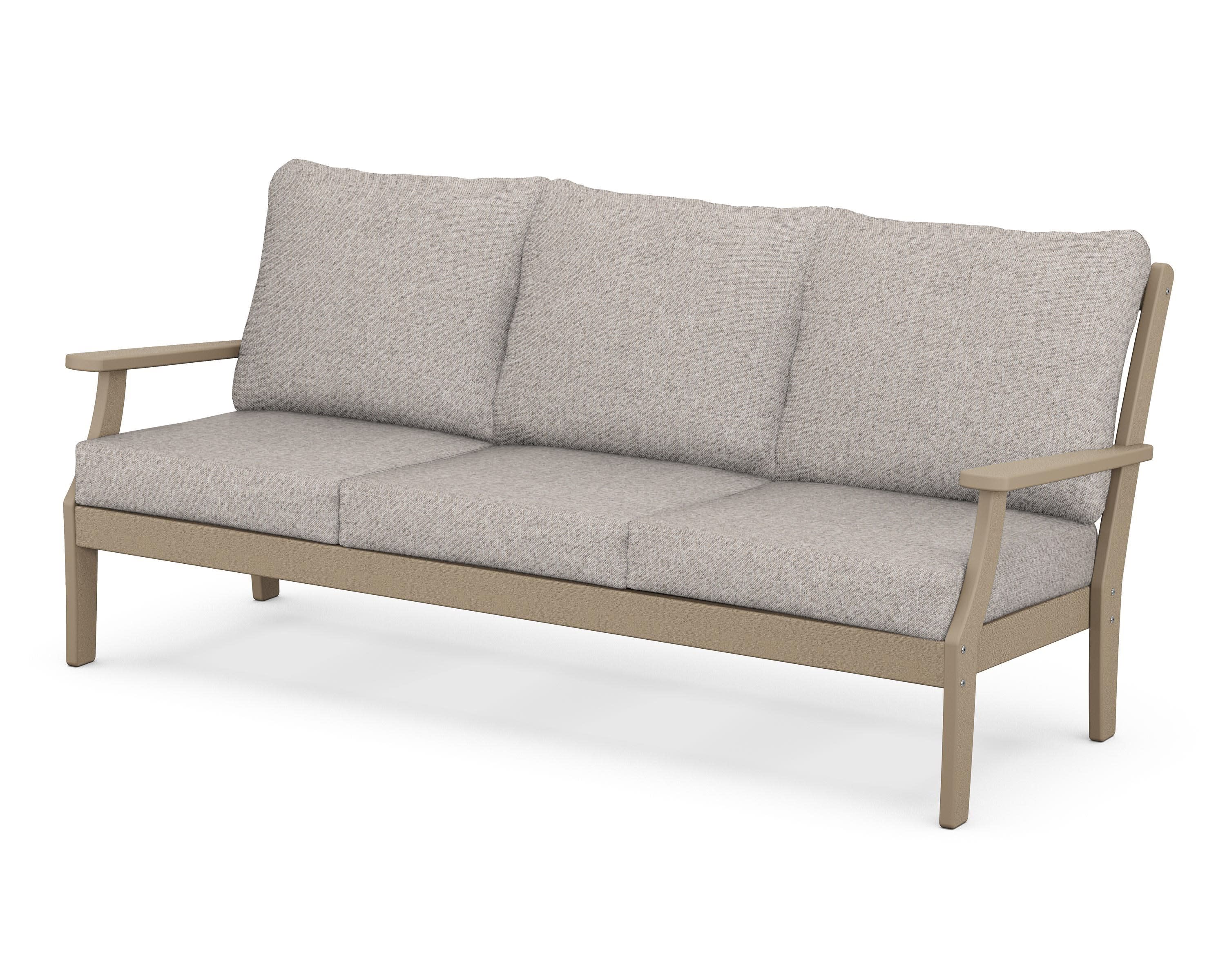 Braxton Deep Seating Sofa in Vintage Sahara / Weathered Tweed