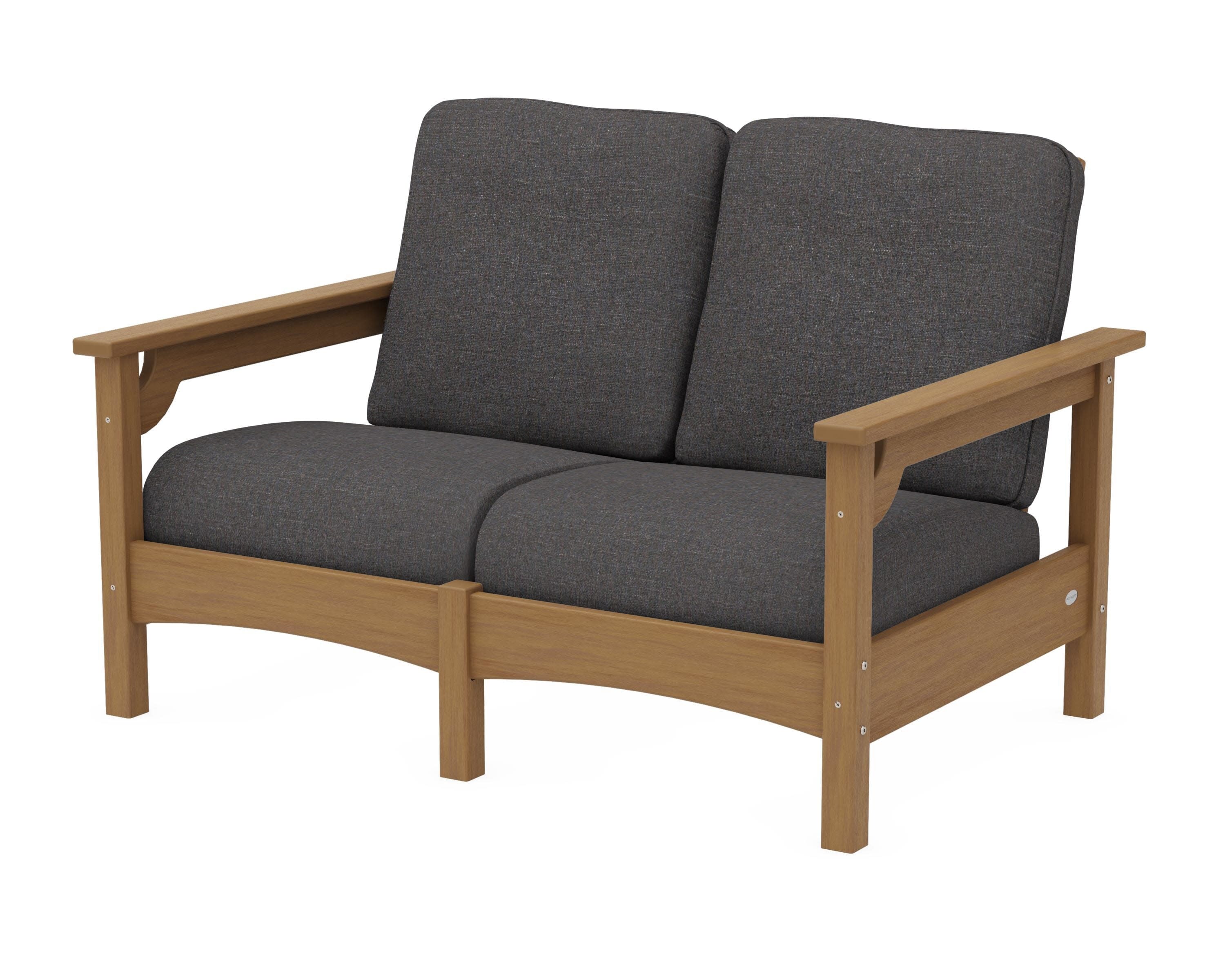 Club Loveseat in Natural / Ash Charcoal