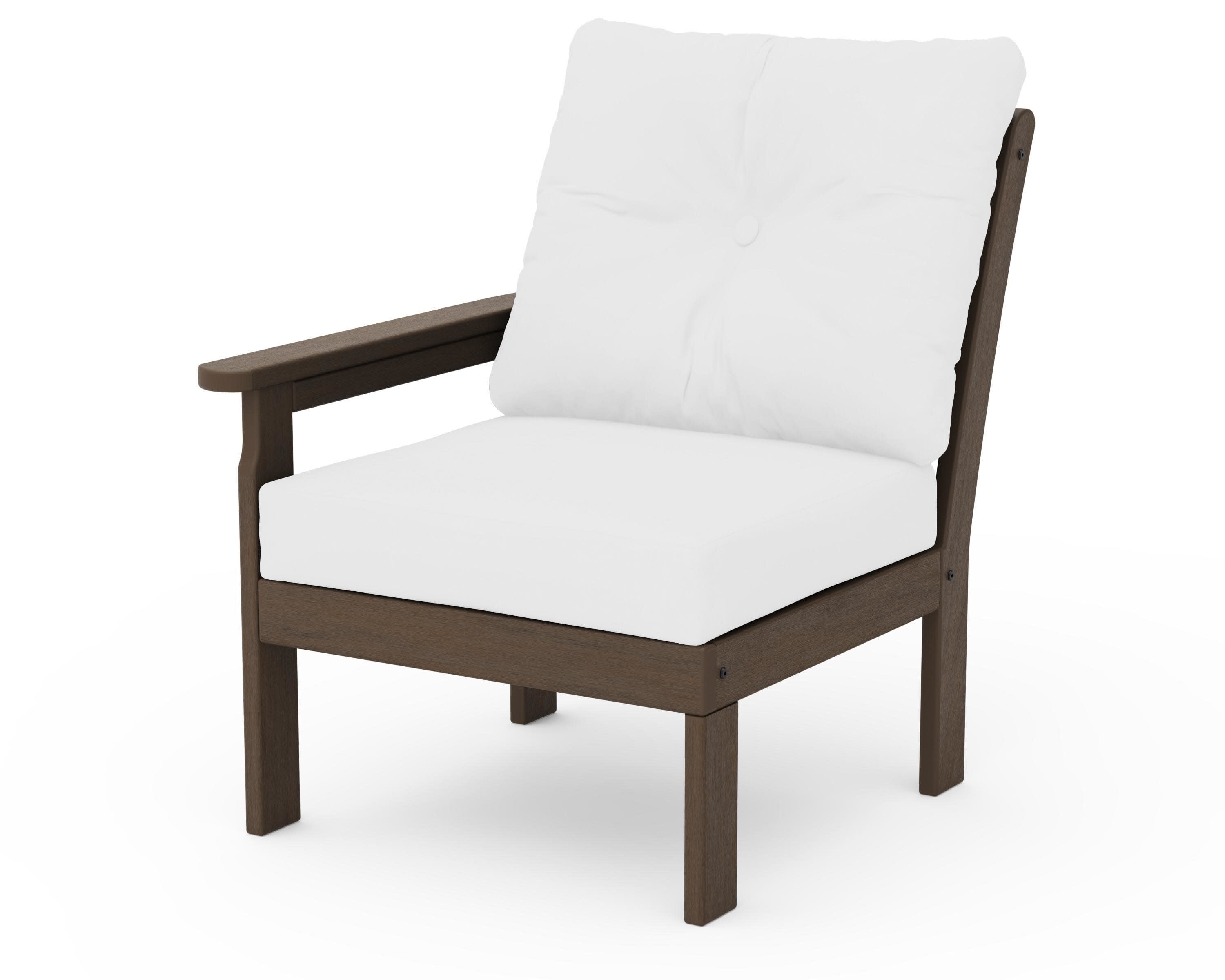 Vineyard Modular Left Arm Chair in Kona / Natural