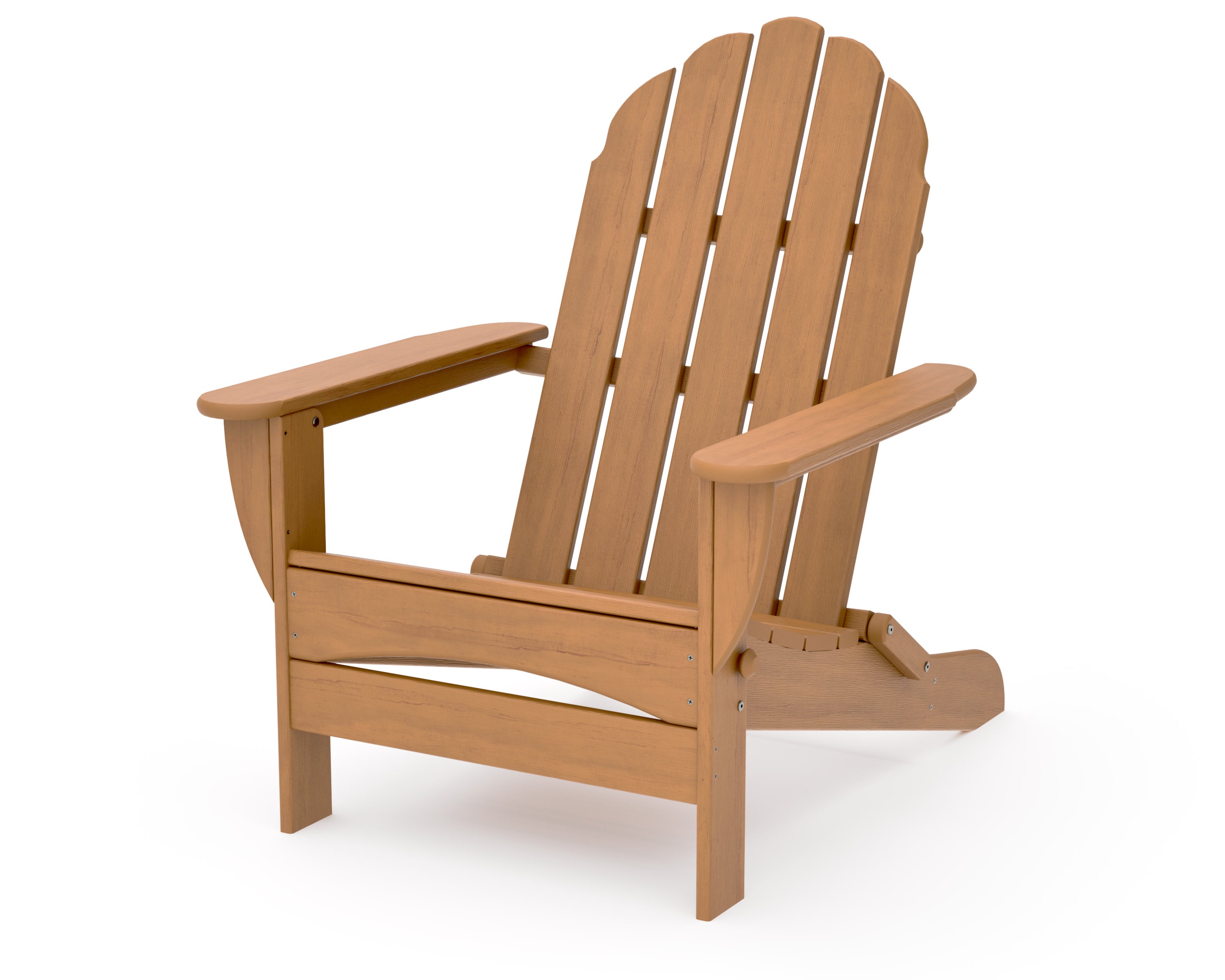 Classic Oversized Folding Adirondack Chair in Natural