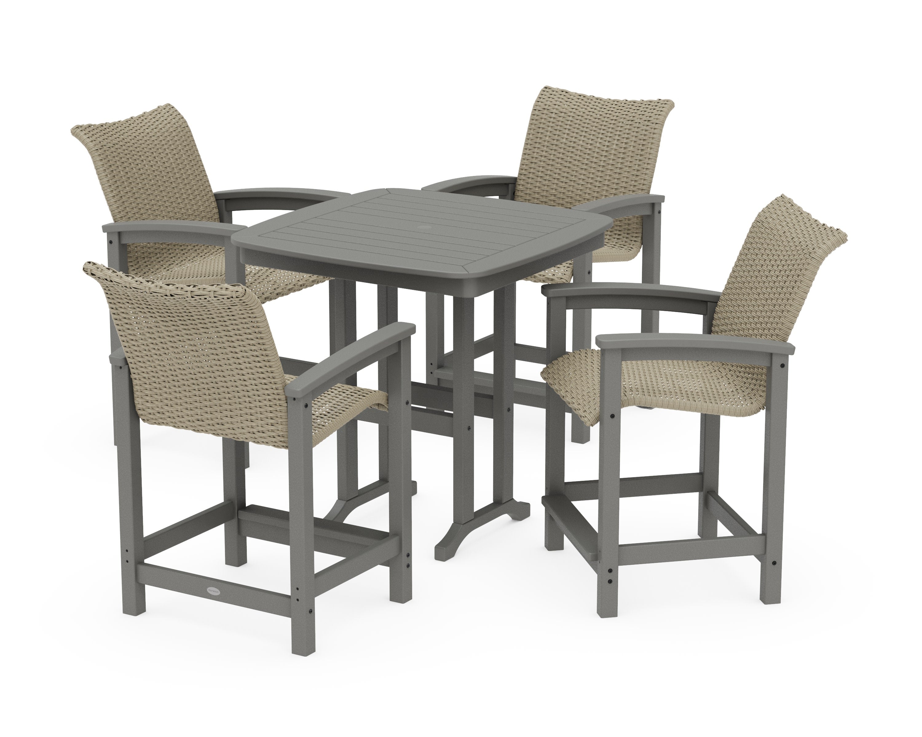 Coastal Woven 5-Piece Counter Set