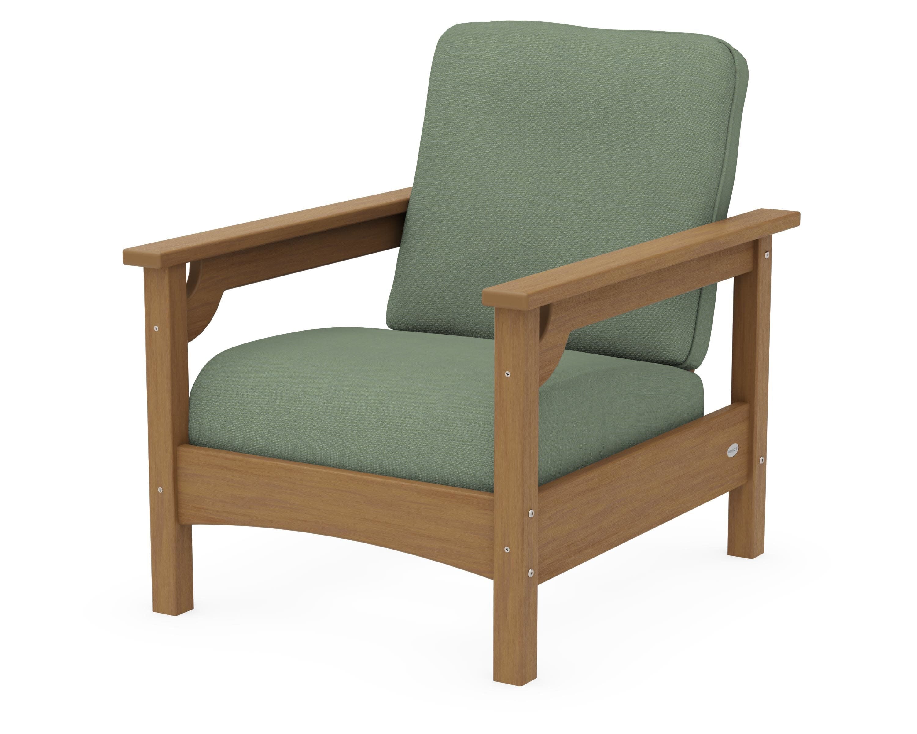 Club Chair in Natural / Exhale Rainwashed