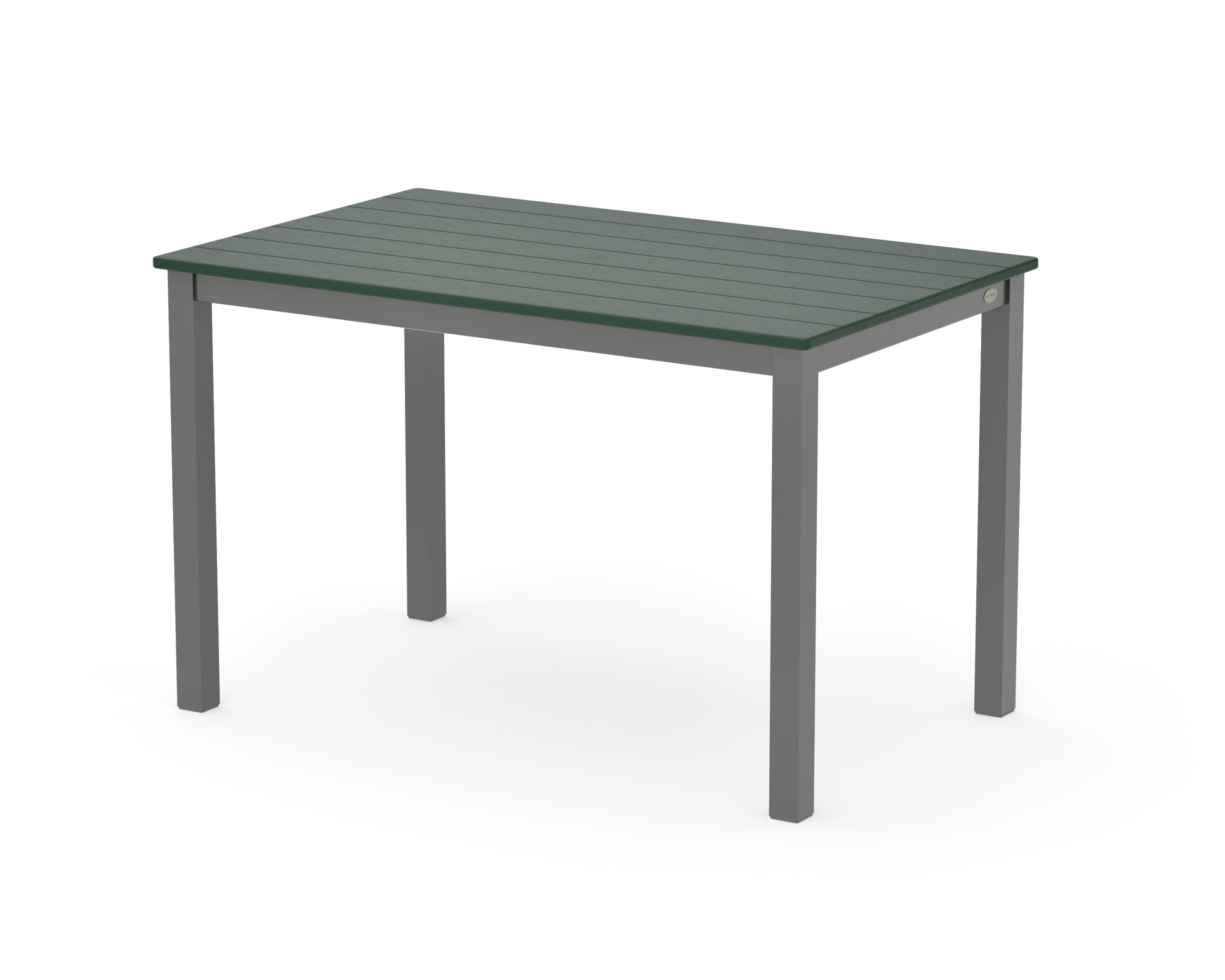 Main Street 30 x 48 Dining Table in Charcoal / Green