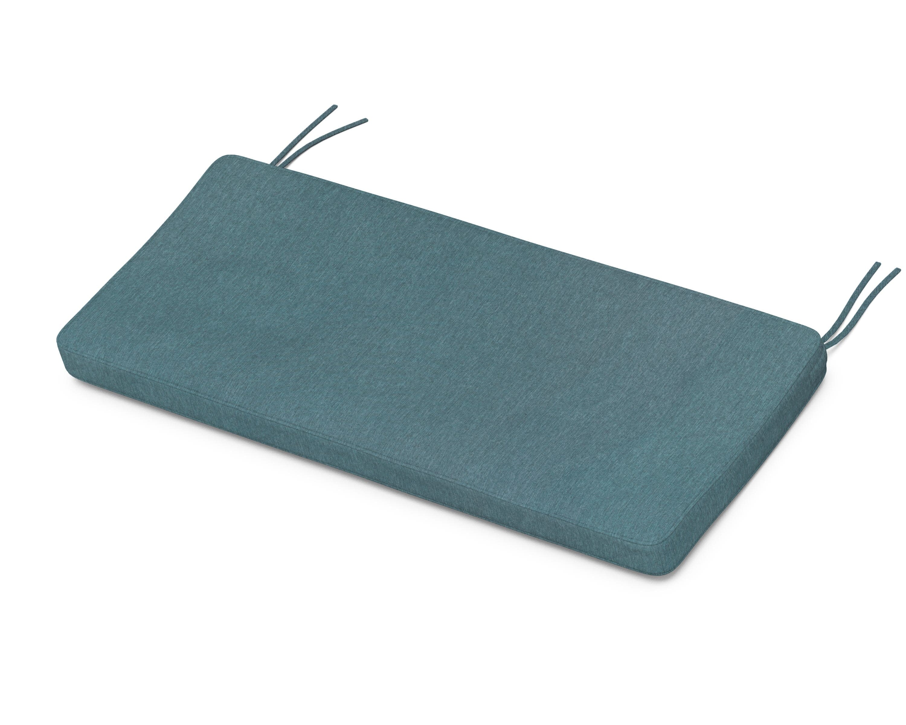 Chinoiserie Bench Seat Cushion in Ocean Teal