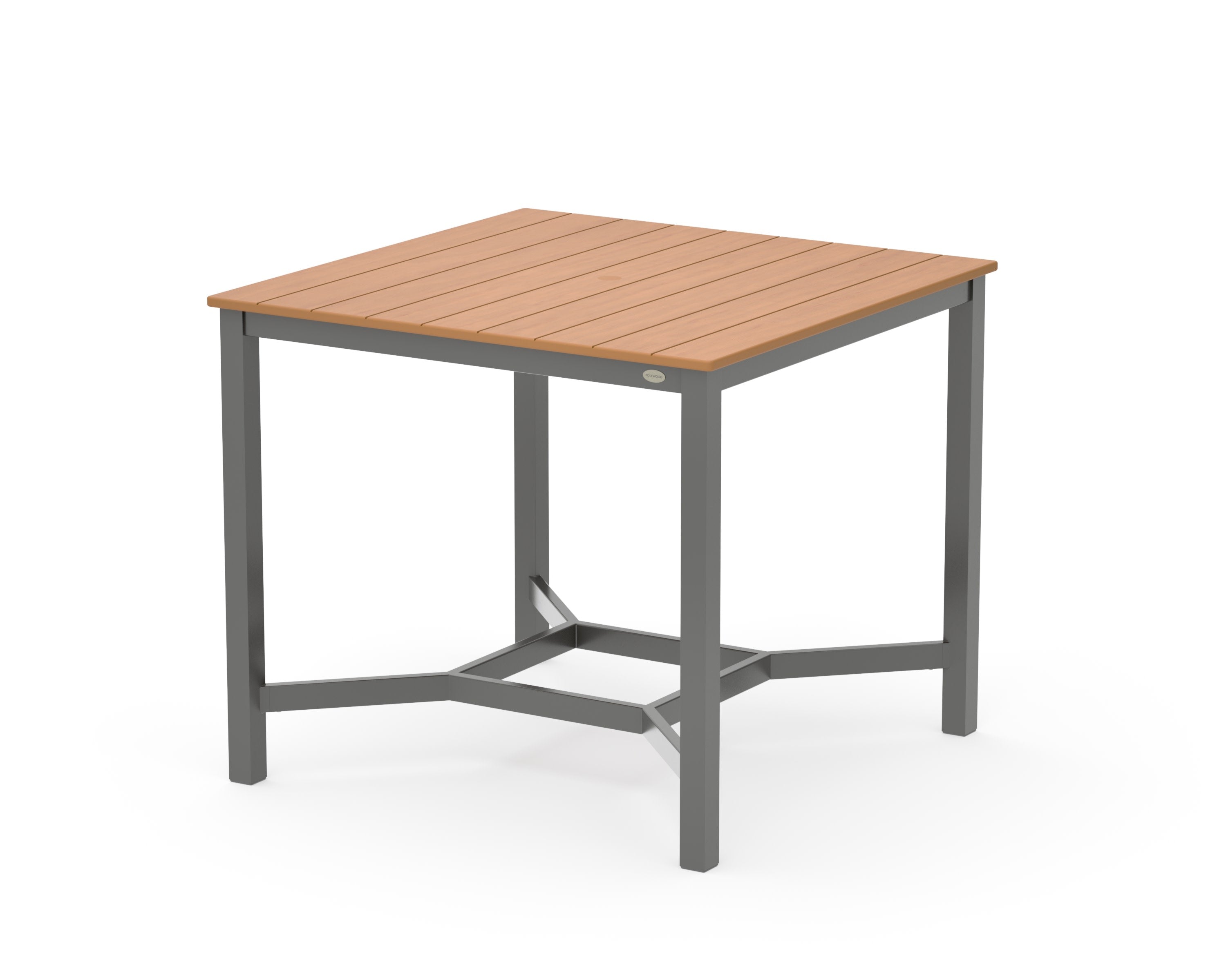 Main Street 42 x 42 Counter Table in Charcoal / Natural