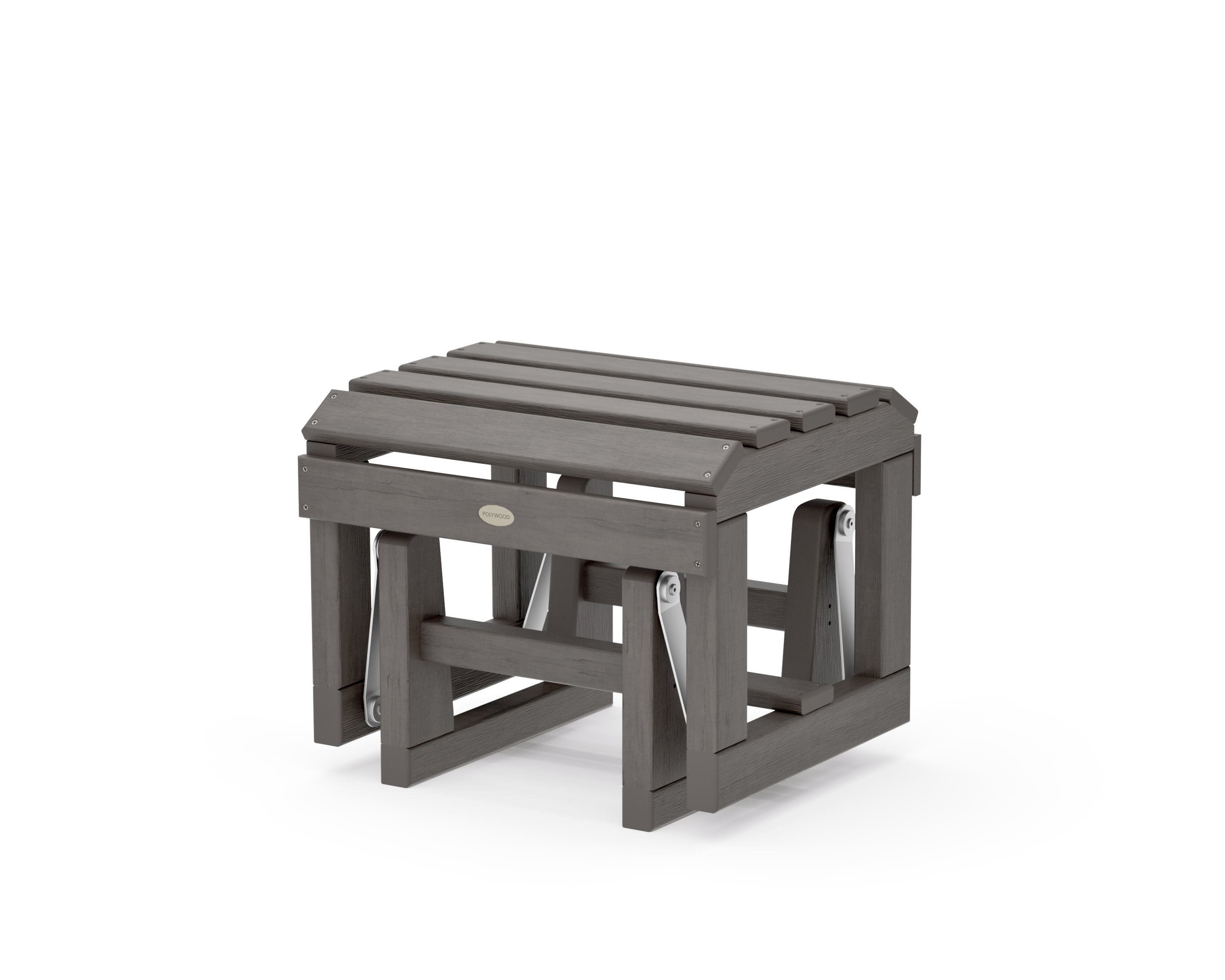 Classic Adirondack Glider Ottoman in Driftwood